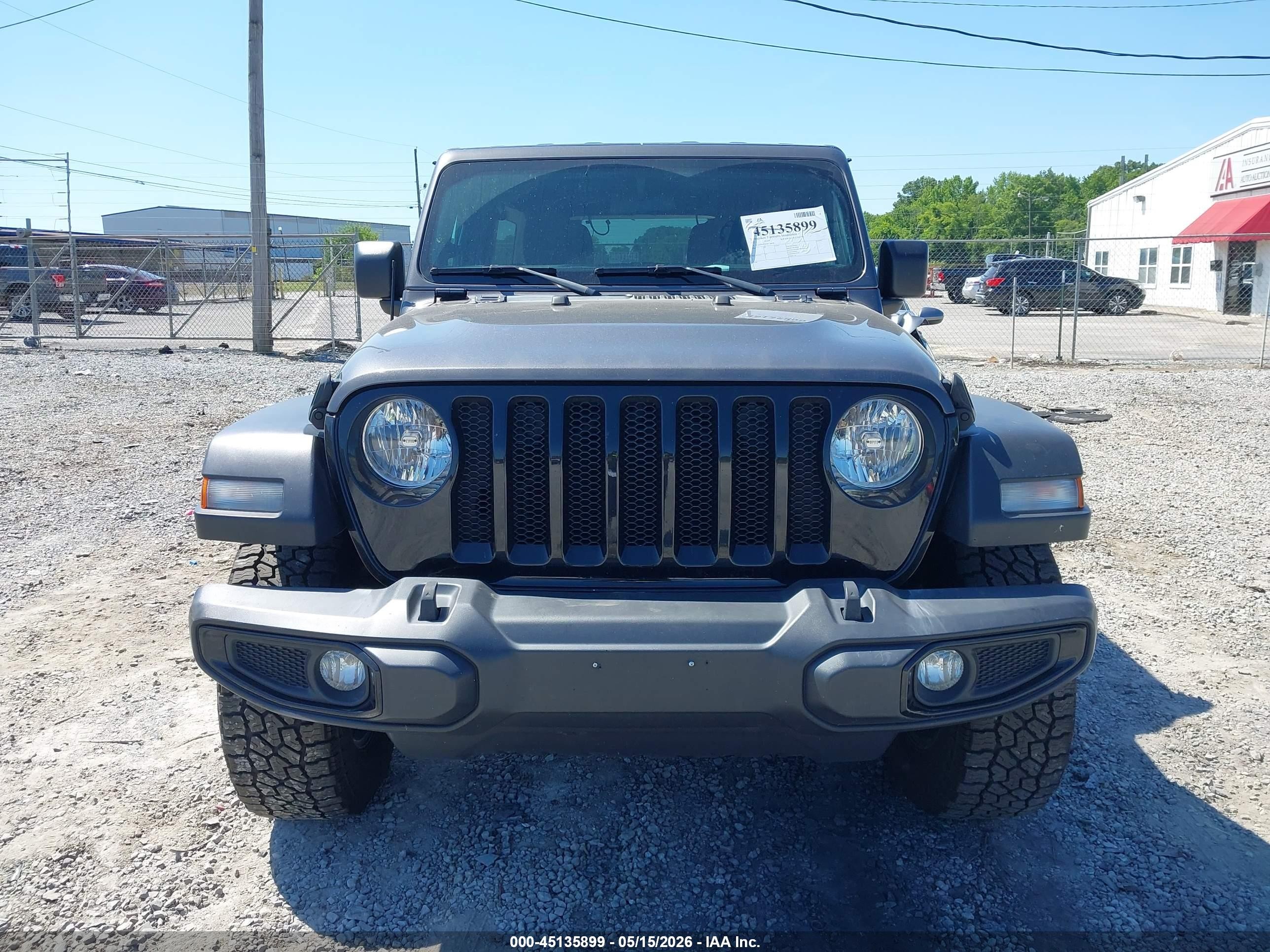 2022 Jeep Wrangler Unlimited Willys Sport 4x4 Серый vin: 1C4HJXDN5NW150978