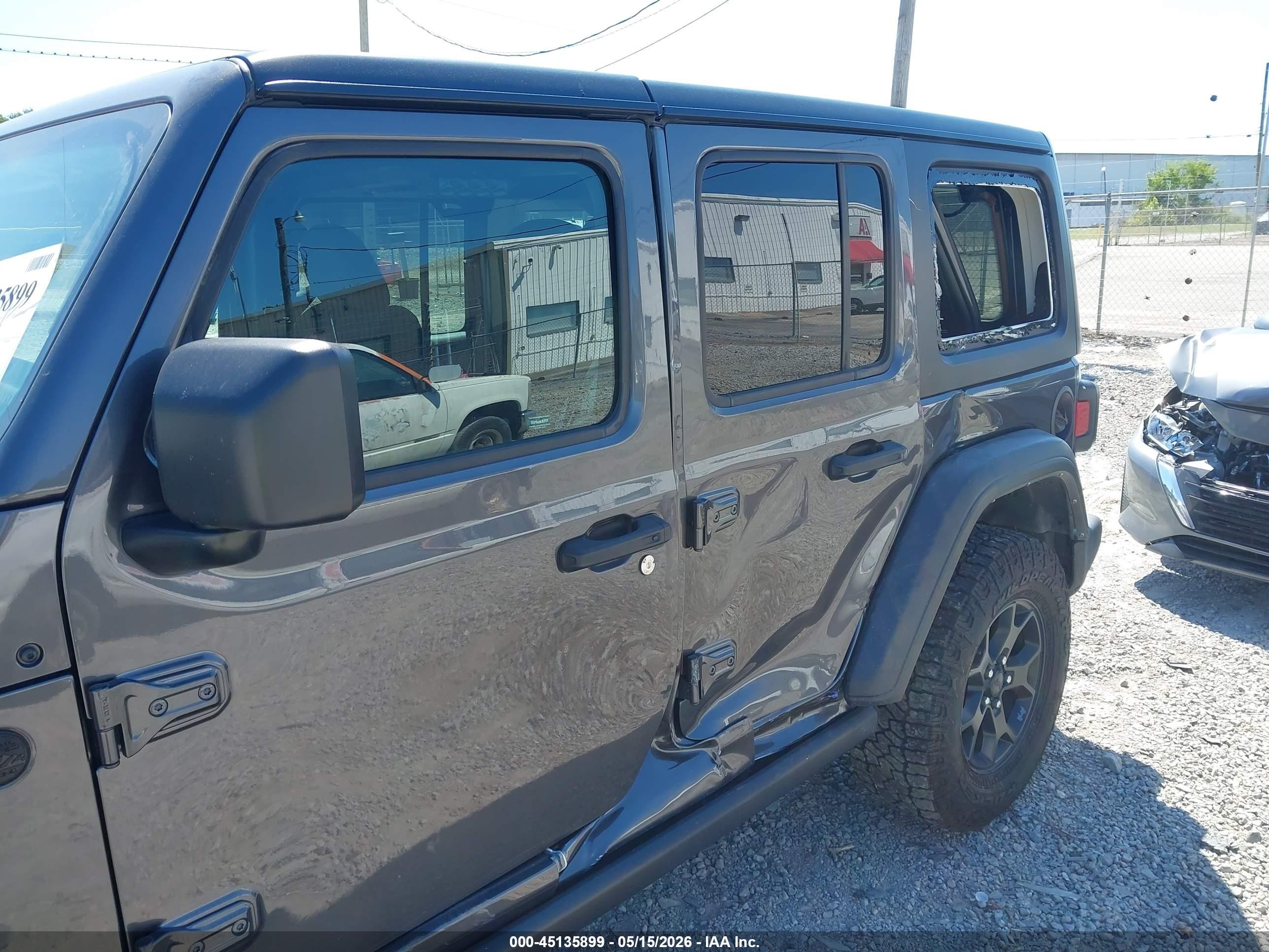 2022 Jeep Wrangler Unlimited Willys Sport 4x4 Серый vin: 1C4HJXDN5NW150978