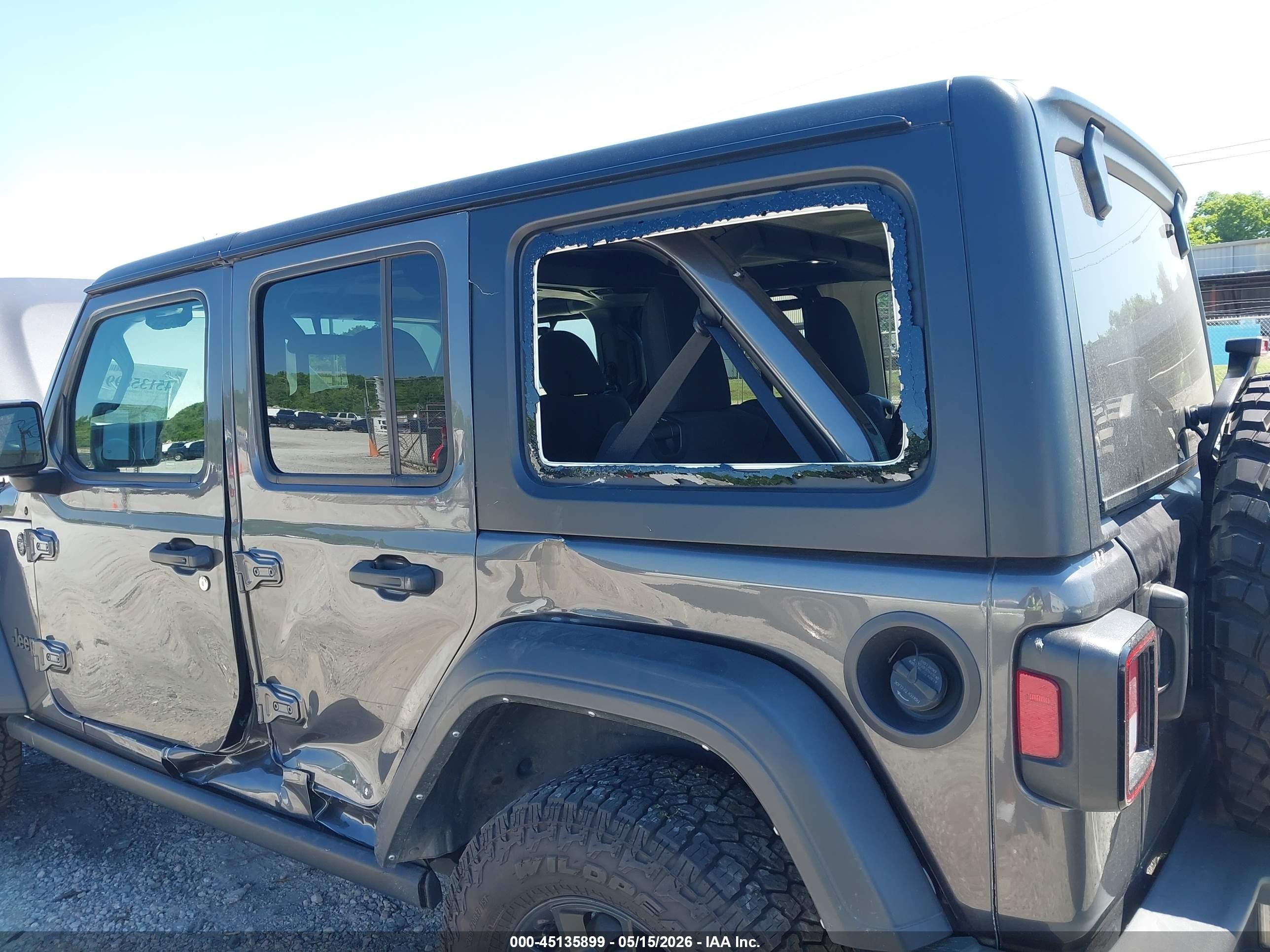 2022 Jeep Wrangler Unlimited Willys Sport 4x4 Серый vin: 1C4HJXDN5NW150978