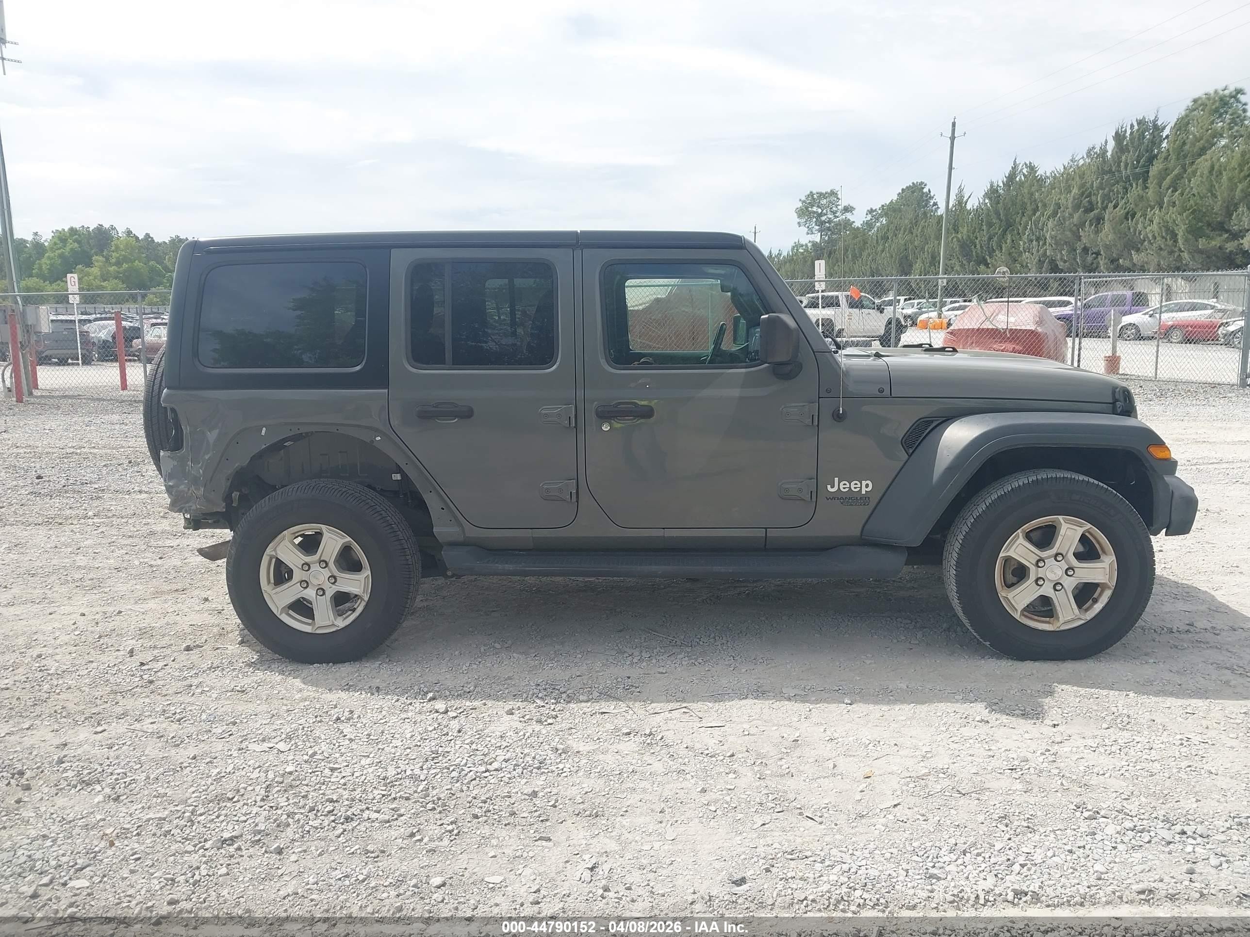 2018 Jeep Wrangler Unlimited Sport S 4x4 Серый vin: 1C4HJXDN6JW253353