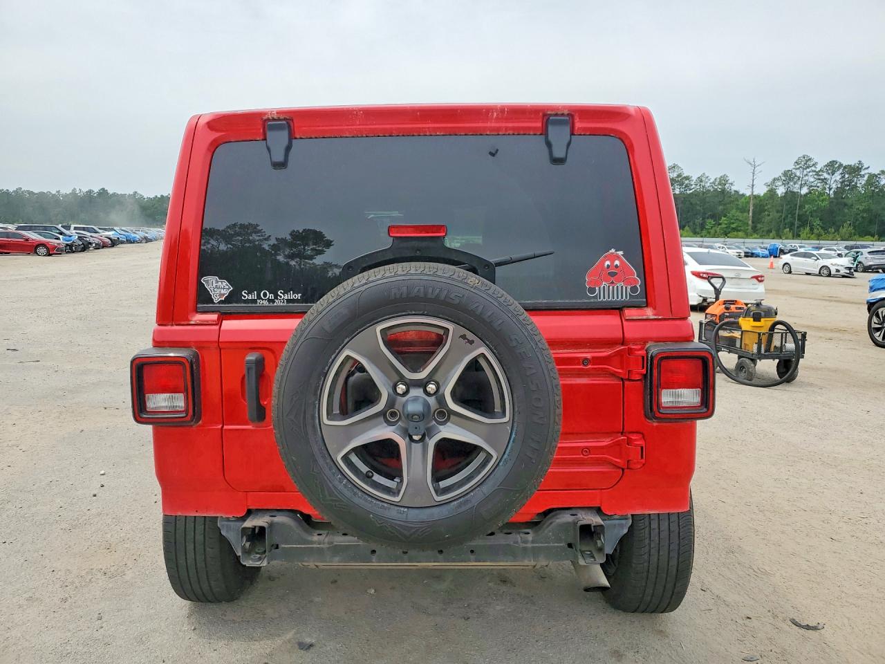 2021 Jeep Wrangler Unlimited Sport Red vin: 1C4HJXDN6MW519345