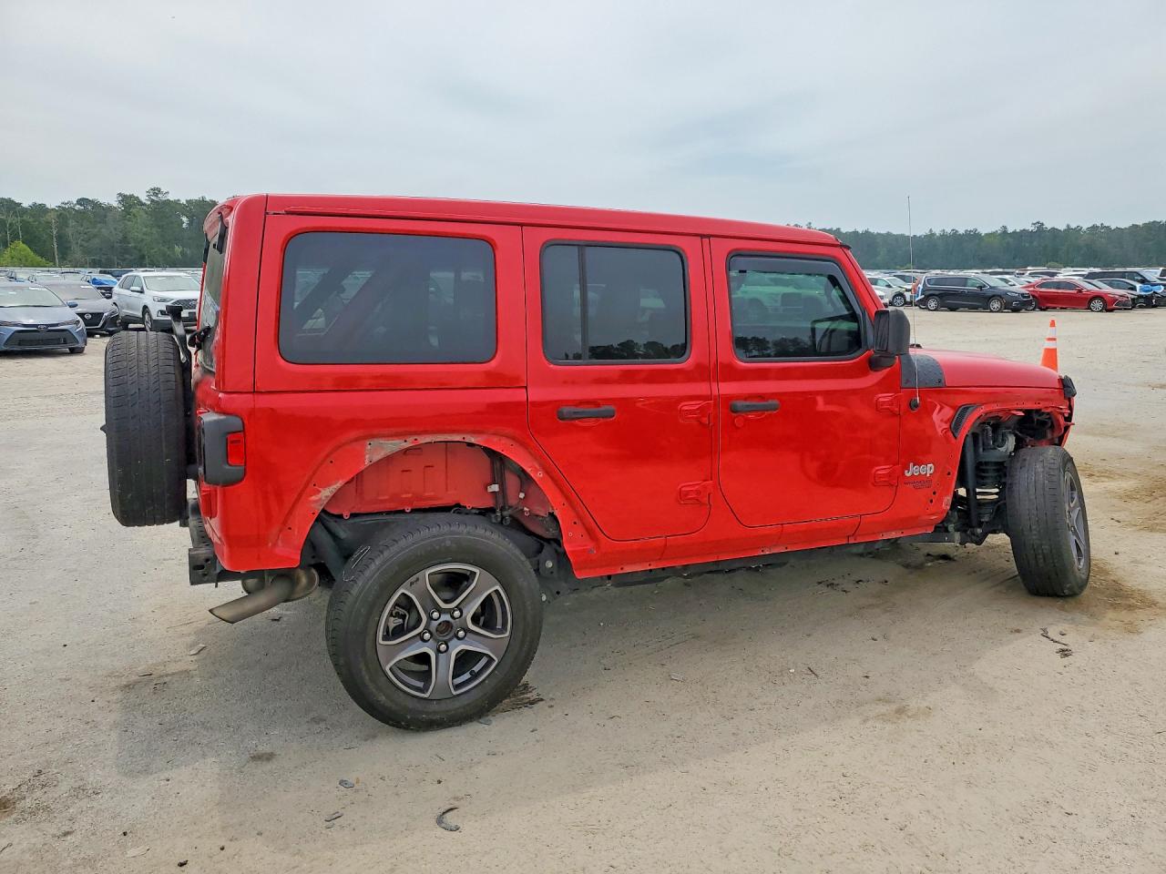 2021 Jeep Wrangler Unlimited Sport Red vin: 1C4HJXDN6MW519345