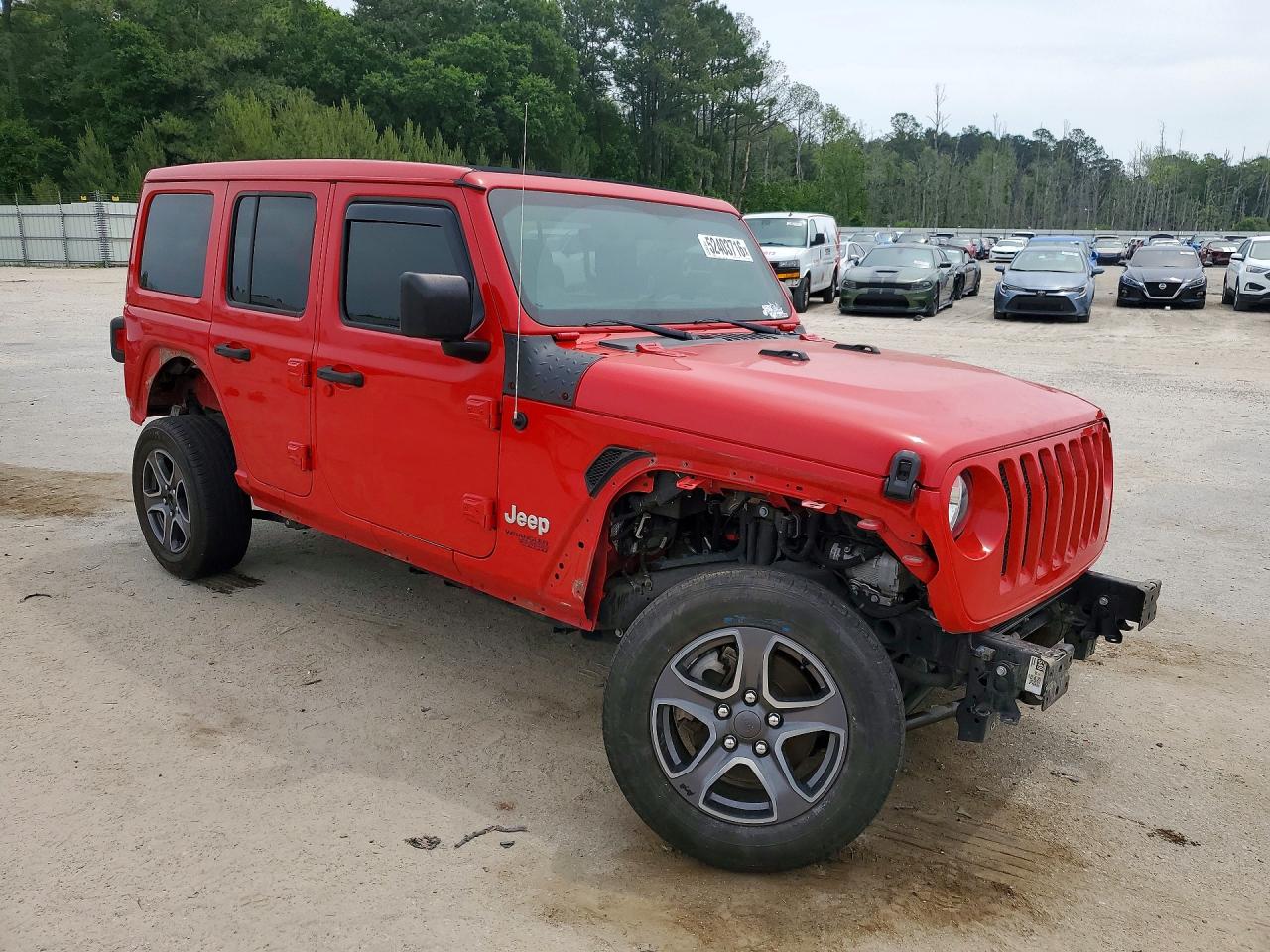 2021 Jeep Wrangler Unlimited Sport Red vin: 1C4HJXDN6MW519345