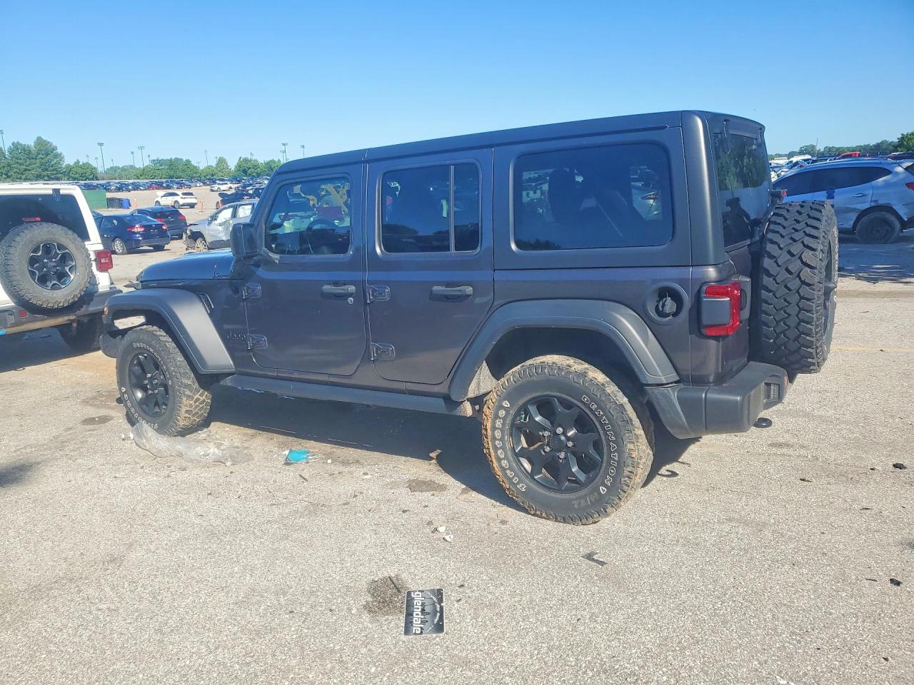 2021 Jeep Wrangler Unlimited Sport Gray vin: 1C4HJXDN6MW617890