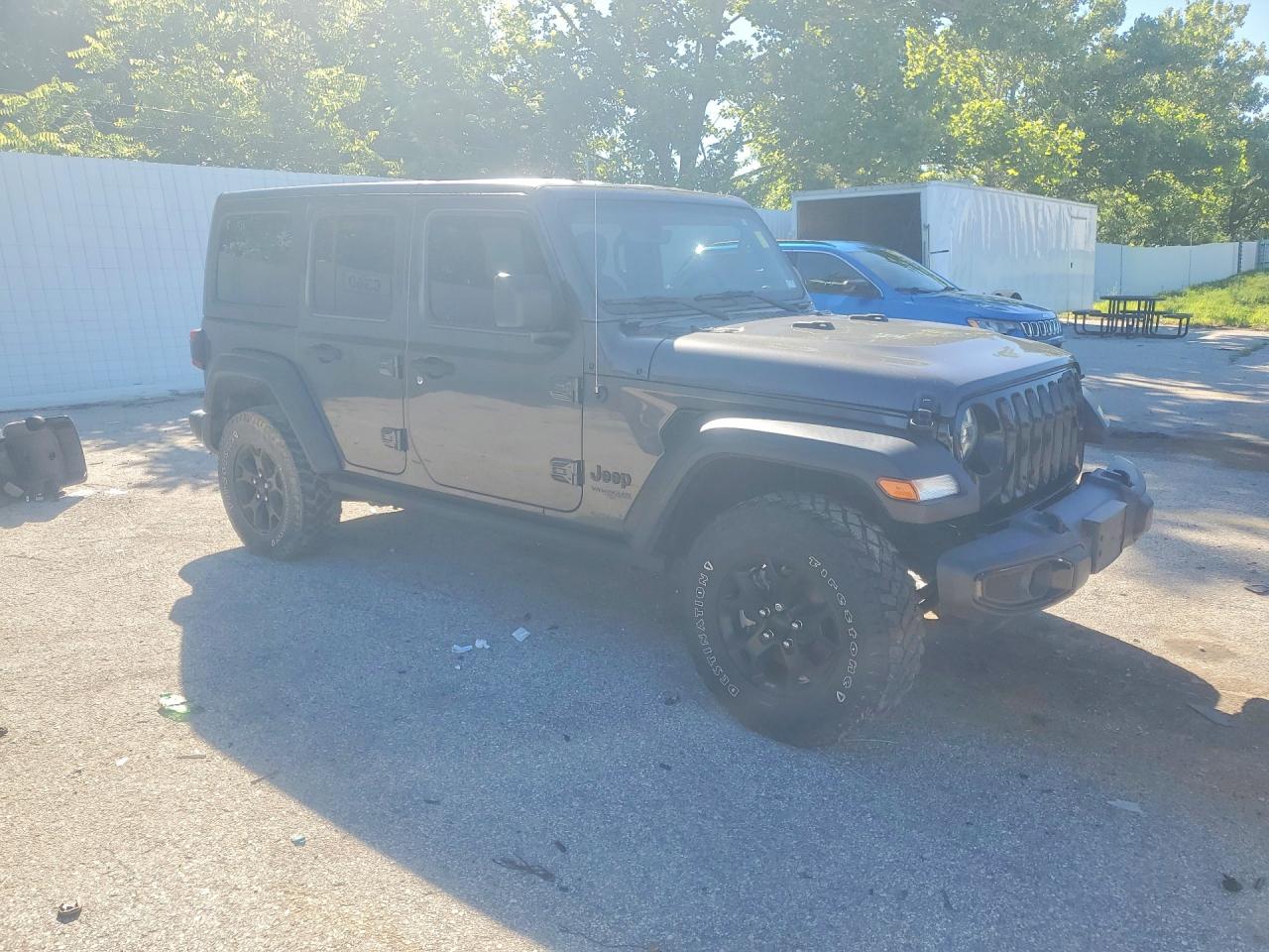 2021 Jeep Wrangler Unlimited Sport Gray vin: 1C4HJXDN6MW617890
