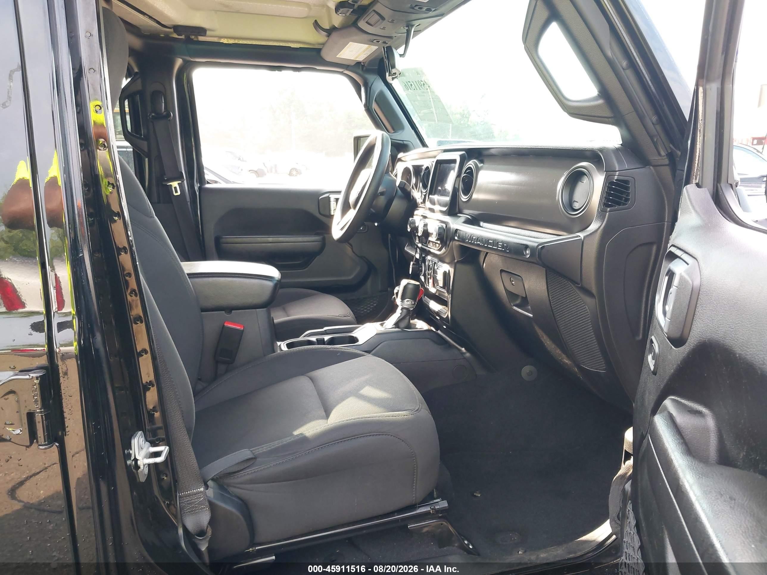 2022 Jeep Wrangler Unlimited Willys Sport 4x4 Black vin: 1C4HJXDN6NW258865