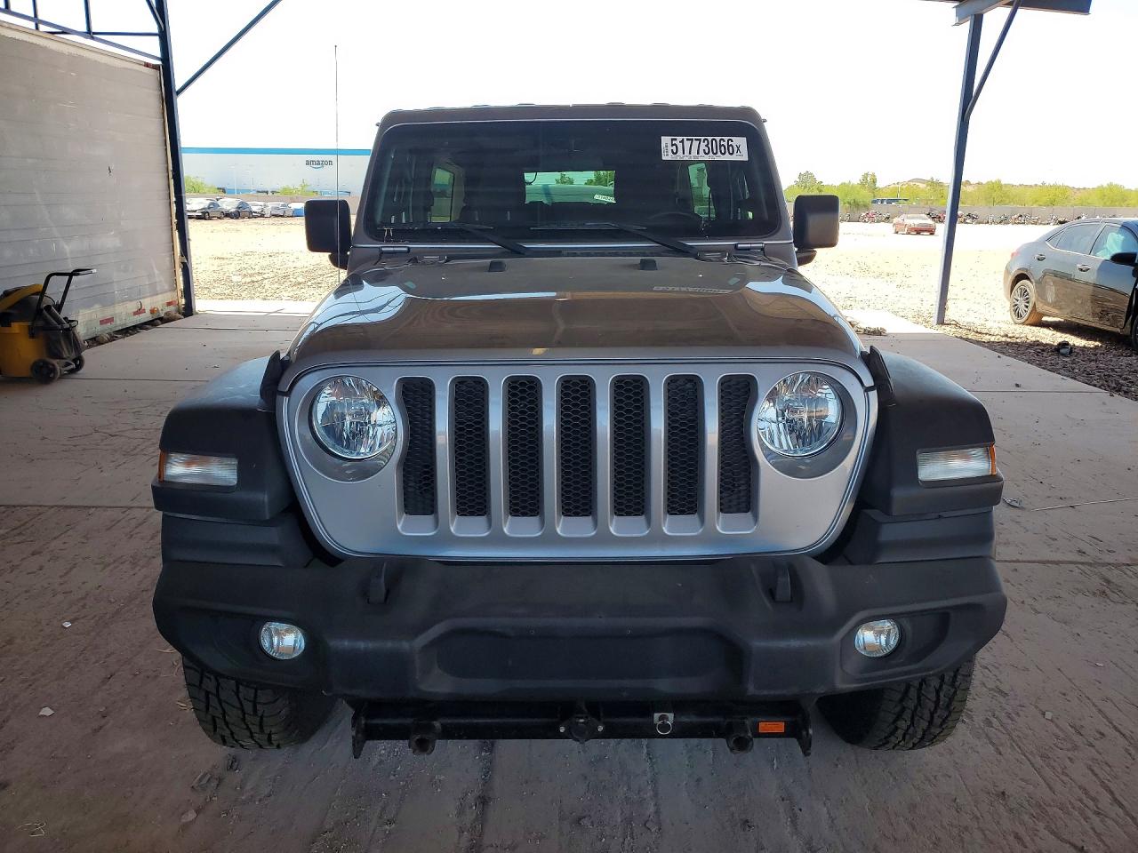 2018 Jeep Wrangler Unlimited Sport Gray vin: 1C4HJXDN7JW237789