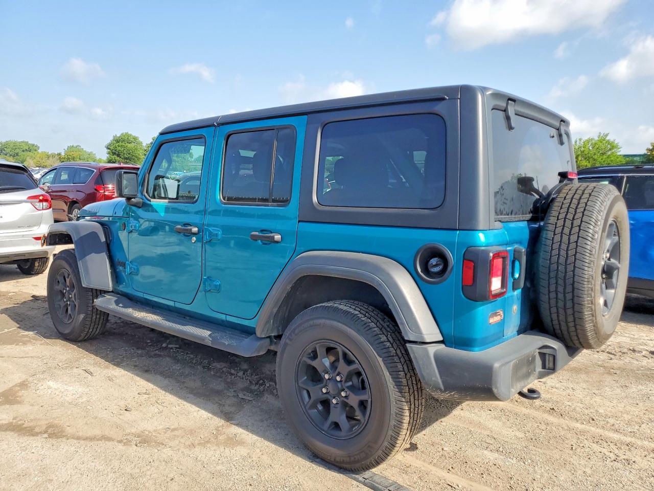 2020 Jeep Wrangler Unlimited Sport Teal vin: 1C4HJXDN7LW170470