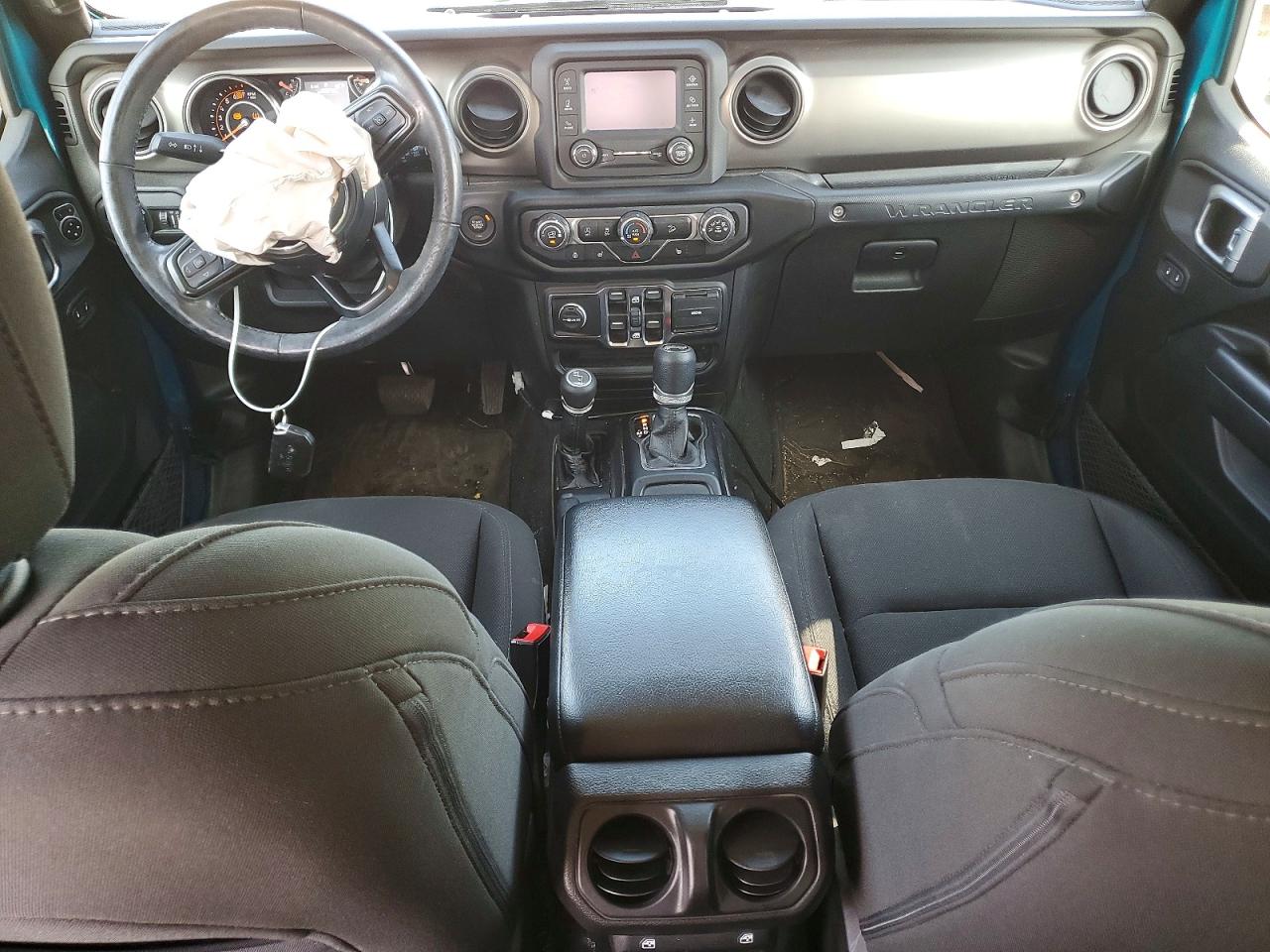 2020 Jeep Wrangler Unlimited Sport Teal vin: 1C4HJXDN7LW170470