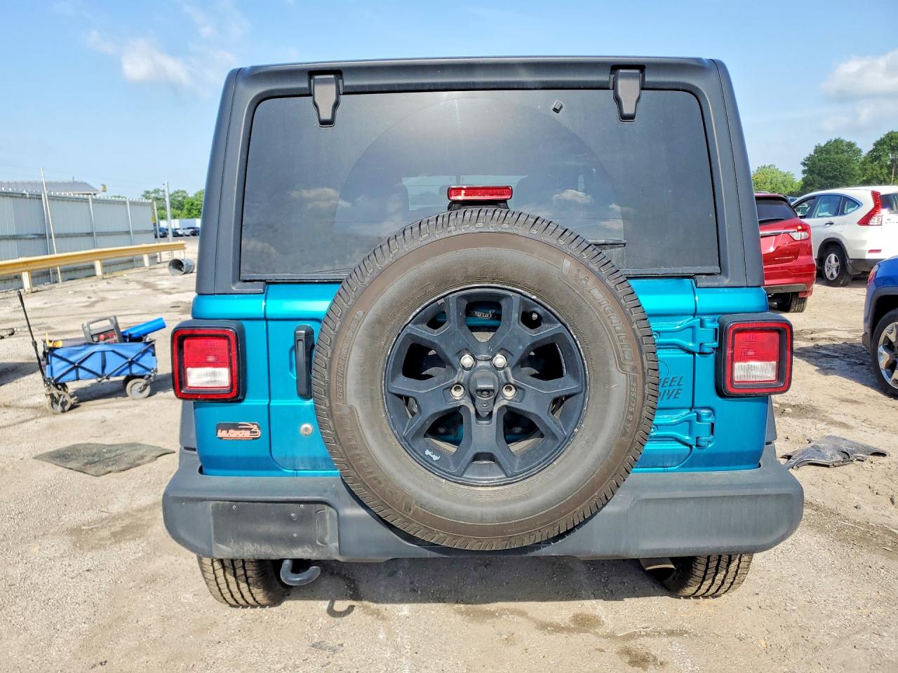2020 Jeep Wrangler Unlimited Sport Teal vin: 1C4HJXDN7LW170470