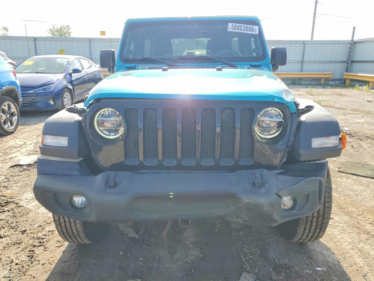 2020 Jeep Wrangler Unlimited Sport Teal vin: 1C4HJXDN7LW170470