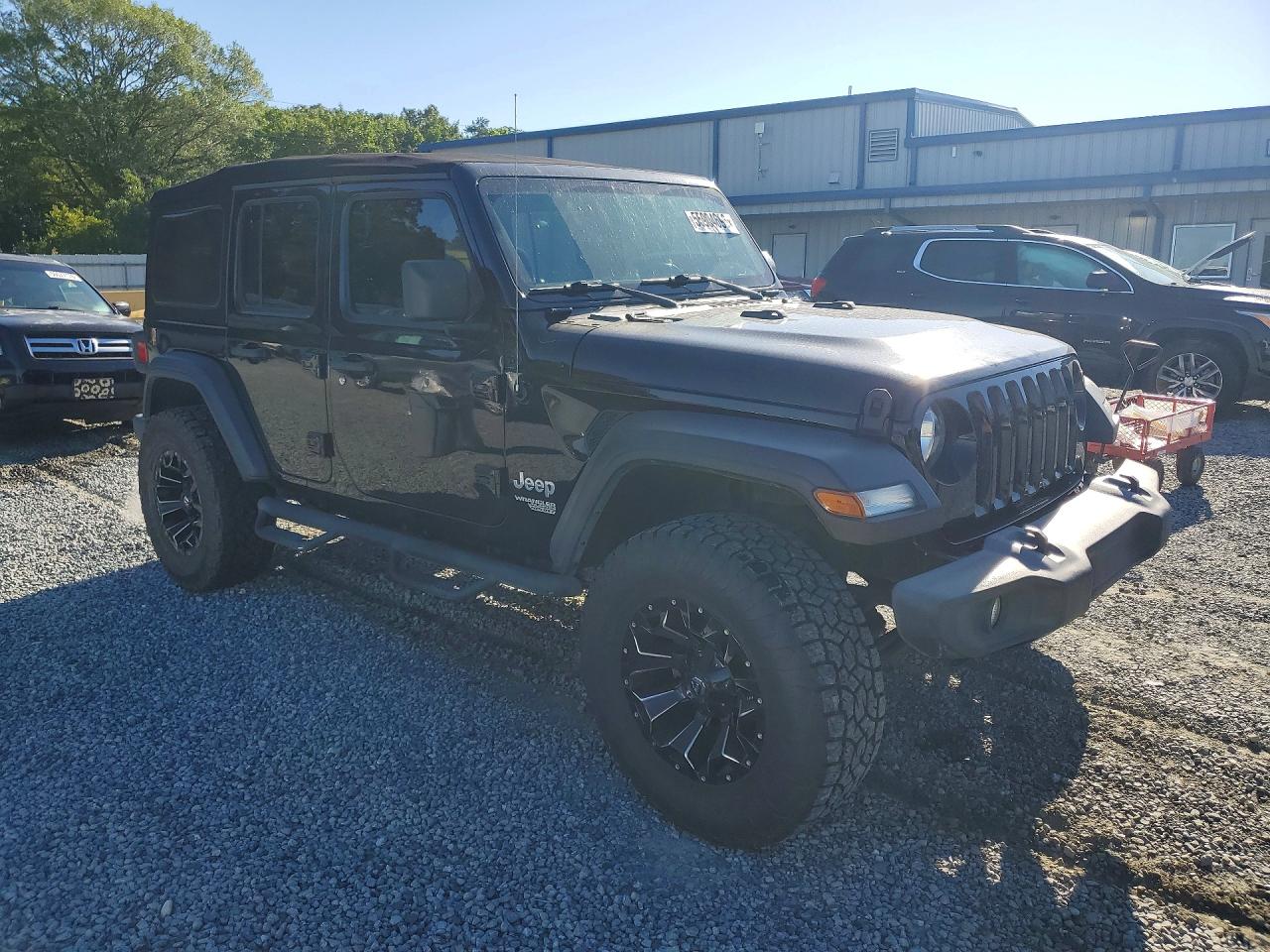 2021 Jeep Wrangler Unlimited Sport Black vin: 1C4HJXDN7MW509701