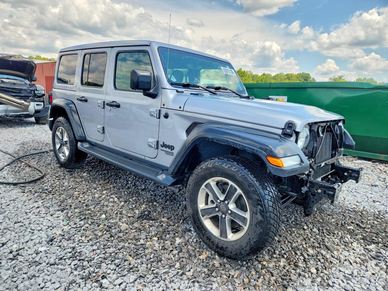 2021 Jeep Wrangler Unlimited Sport Silver vin: 1C4HJXDN7MW663549