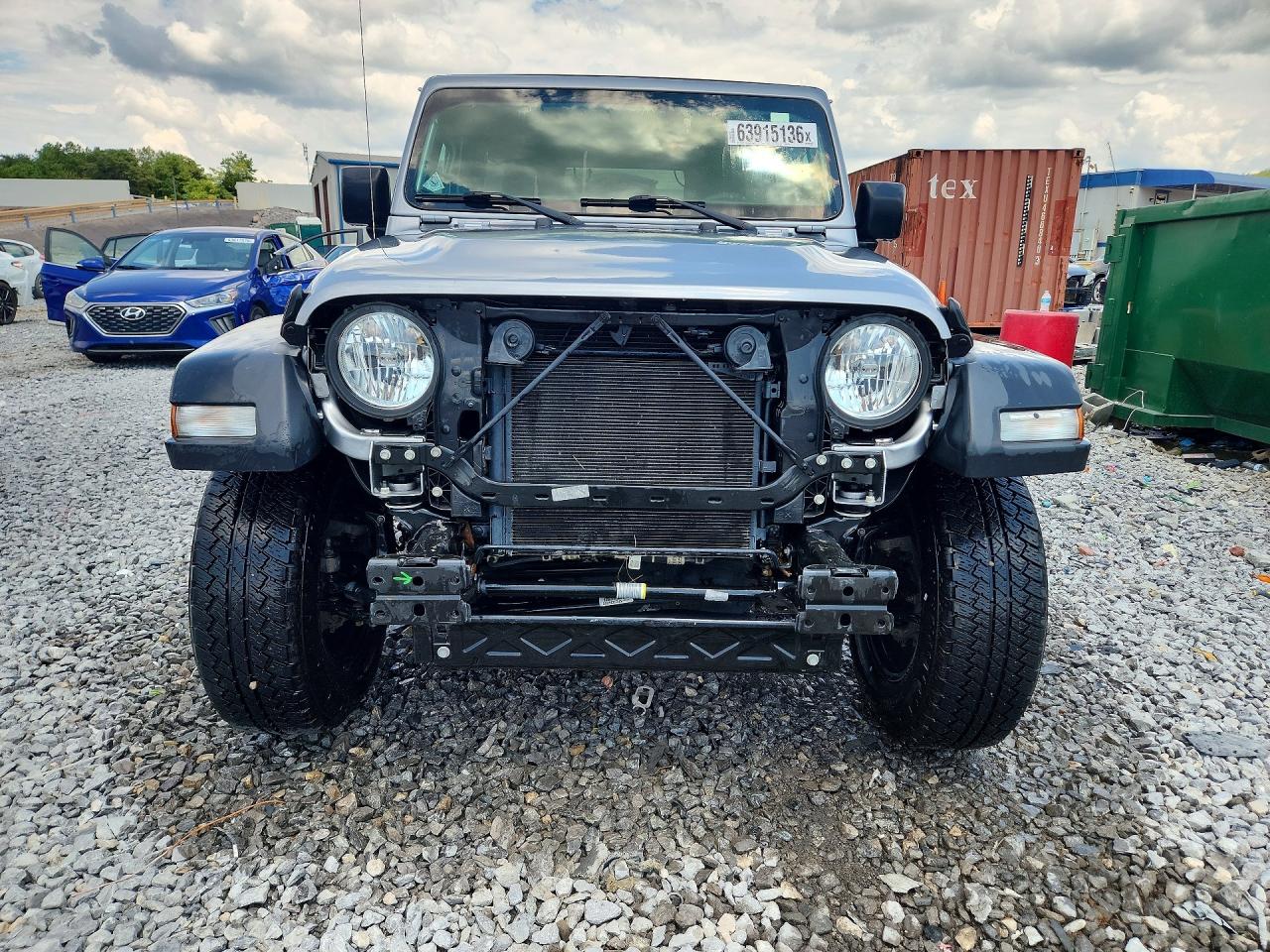 2021 Jeep Wrangler Unlimited Sport Silver vin: 1C4HJXDN7MW663549