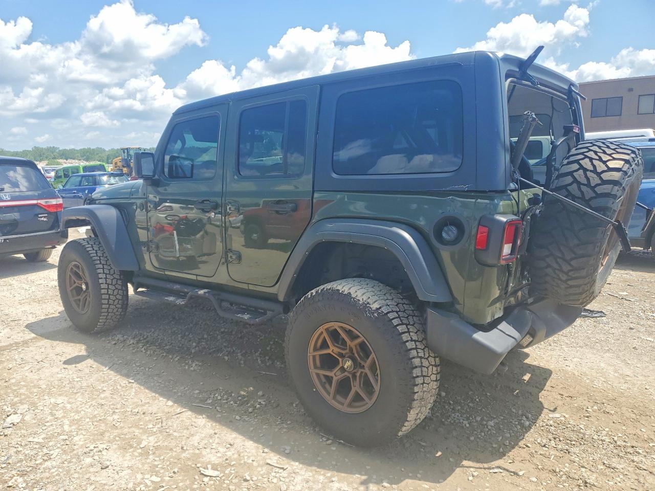 2021 Jeep Wrangler Unlimited Sport Green vin: 1C4HJXDN7MW715021