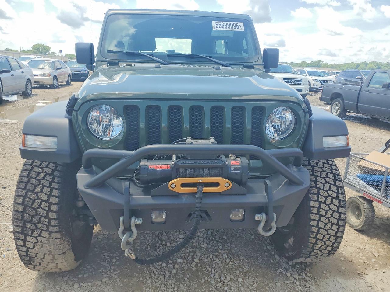 2021 Jeep Wrangler Unlimited Sport Green vin: 1C4HJXDN7MW715021