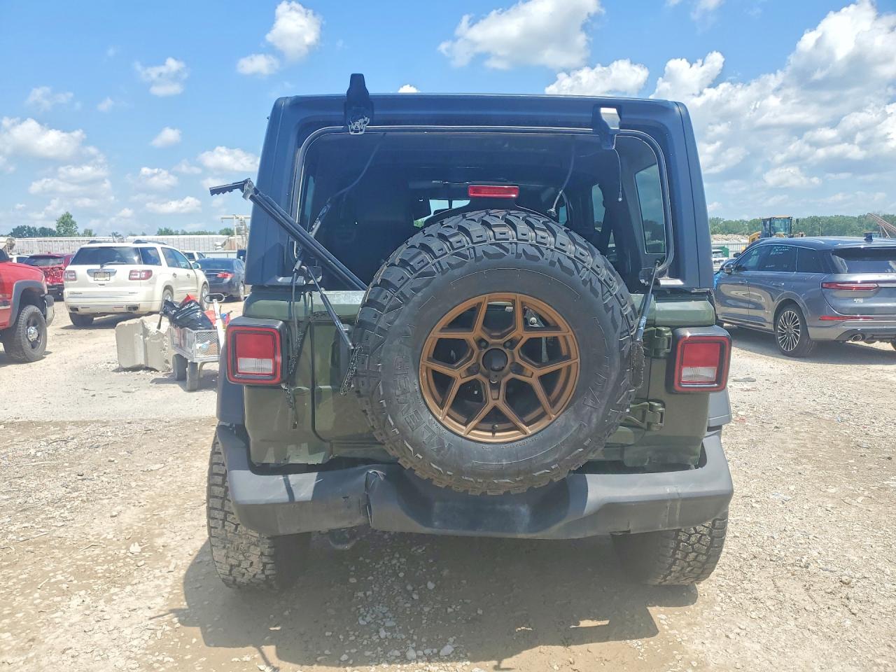 2021 Jeep Wrangler Unlimited Sport Green vin: 1C4HJXDN7MW715021