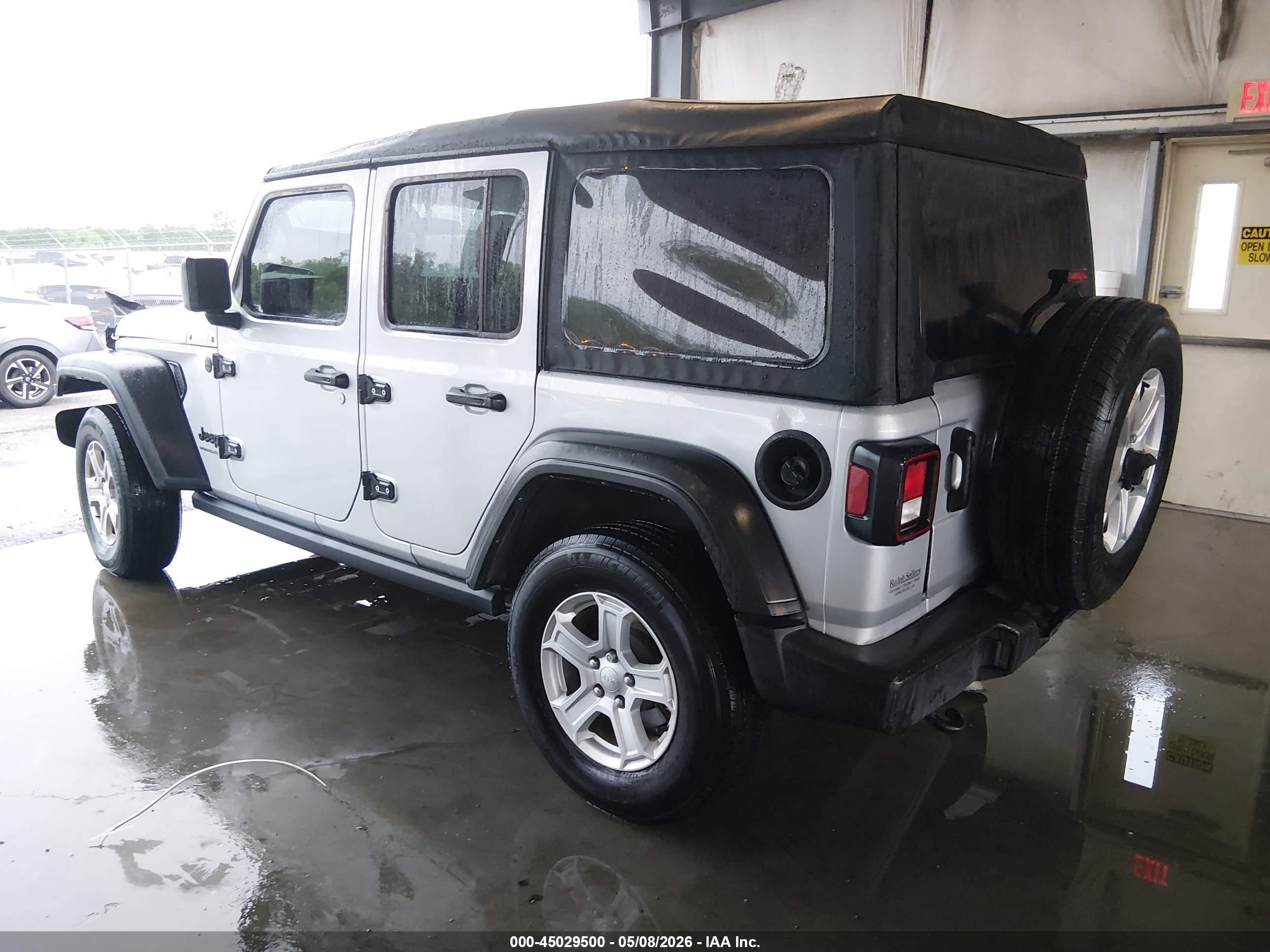 2023 Jeep Wrangler 4-door Sport S 4x4 Серебряный vin: 1C4HJXDN7PW595757