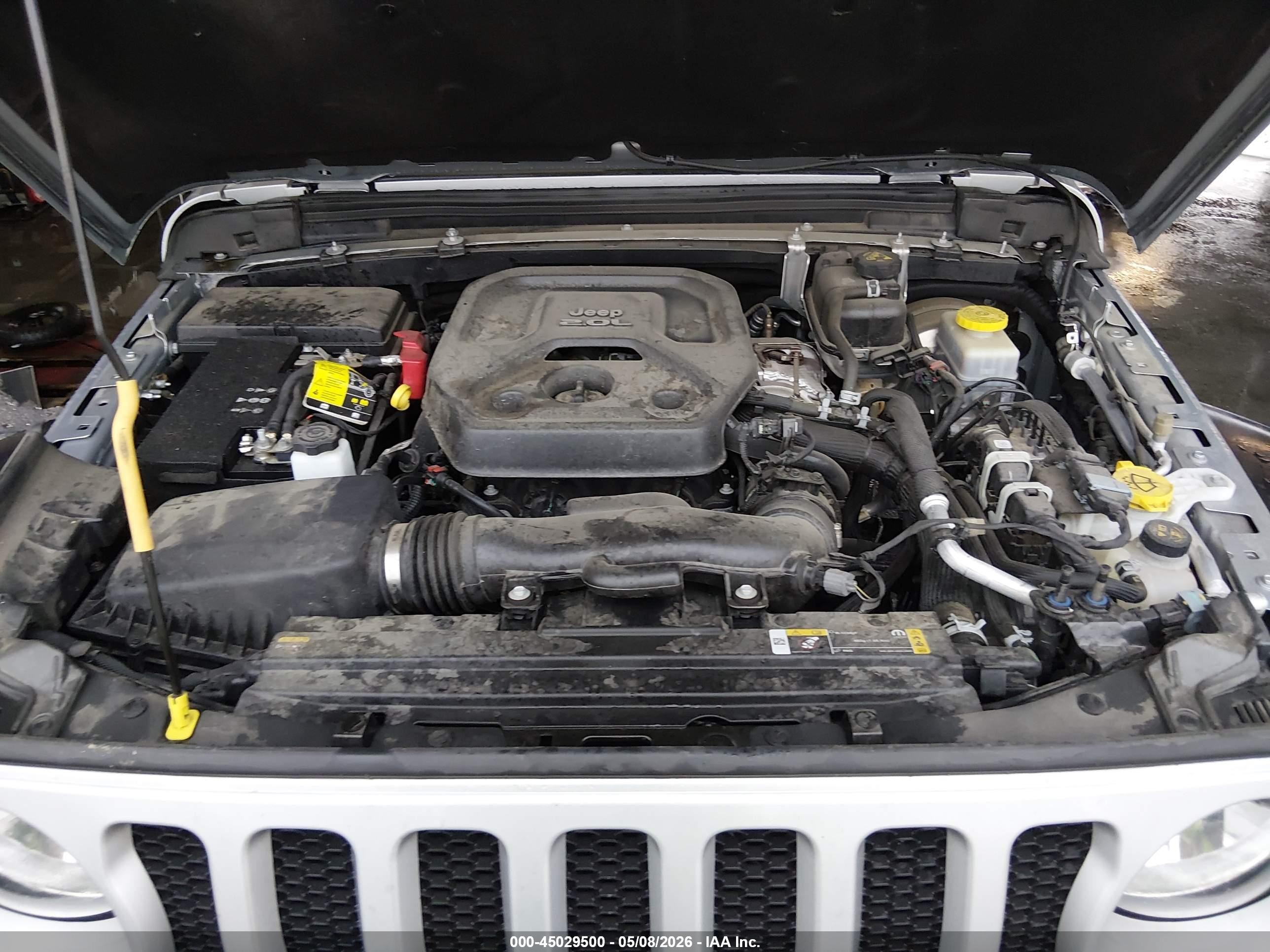 2023 Jeep Wrangler 4-door Sport S 4x4 Серебряный vin: 1C4HJXDN7PW595757