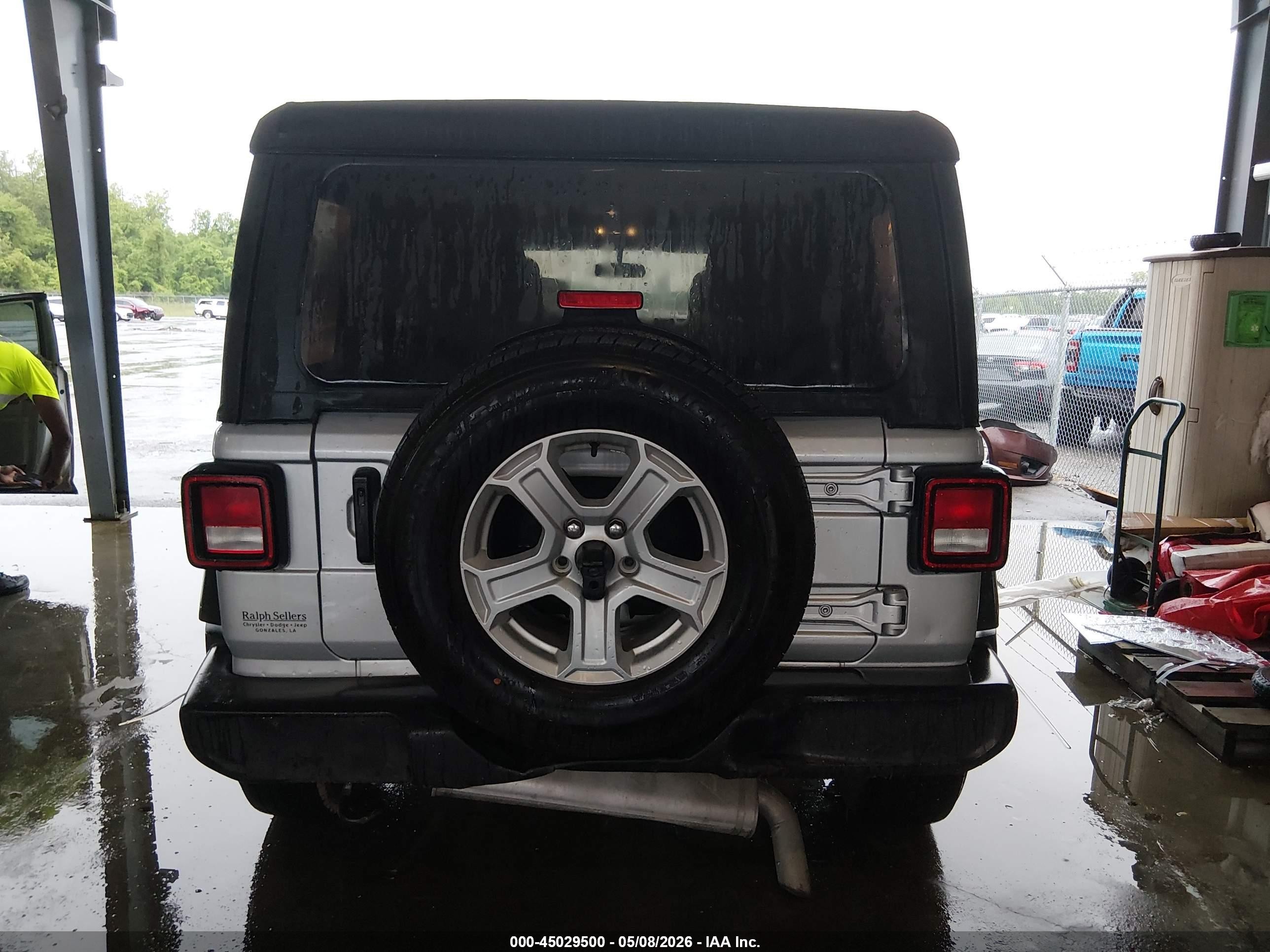 2023 Jeep Wrangler 4-door Sport S 4x4 Серебряный vin: 1C4HJXDN7PW595757