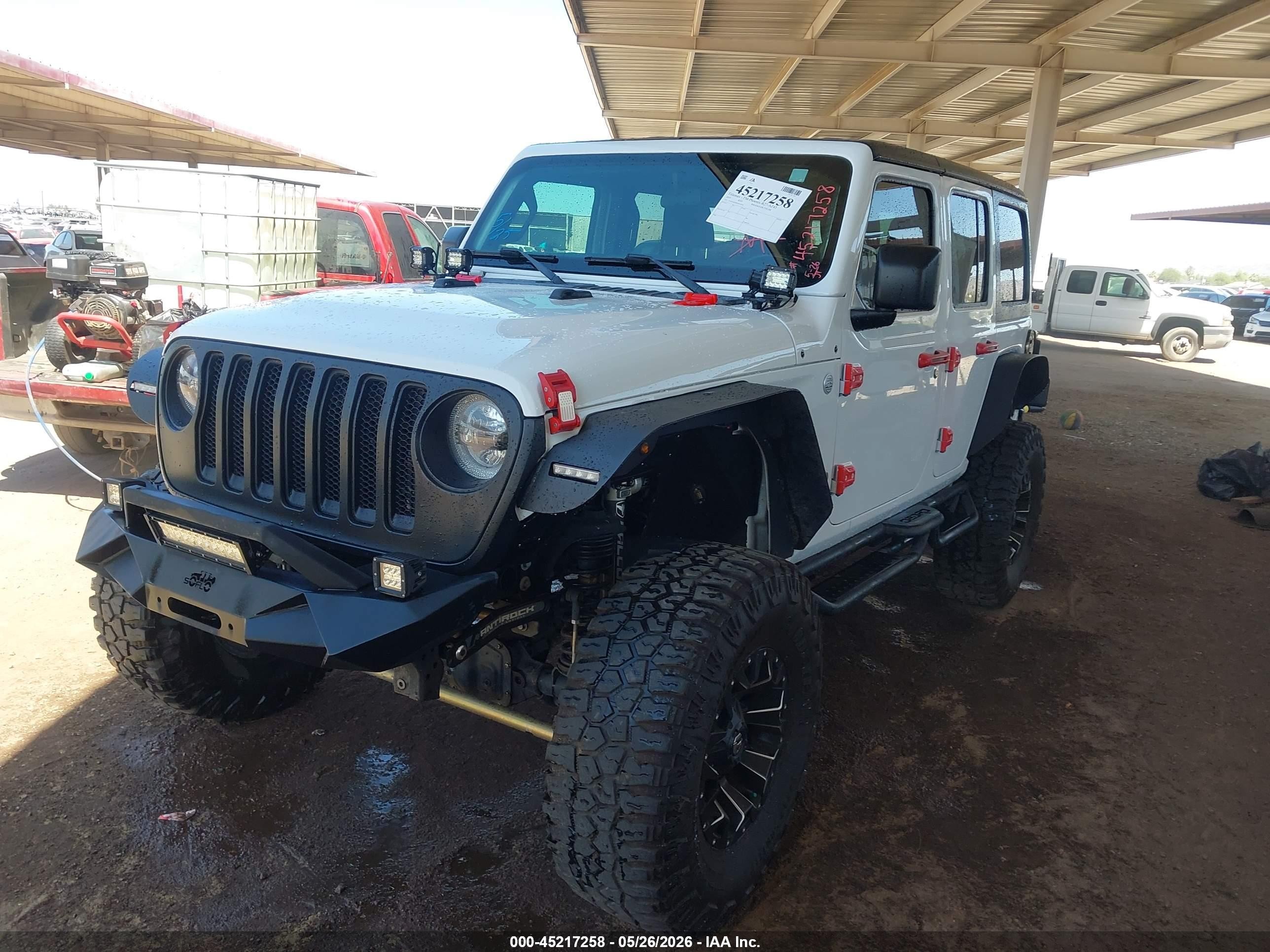 2019 Jeep Wrangler Unlimited Sport S 4x4 White vin: 1C4HJXDN8KW670930