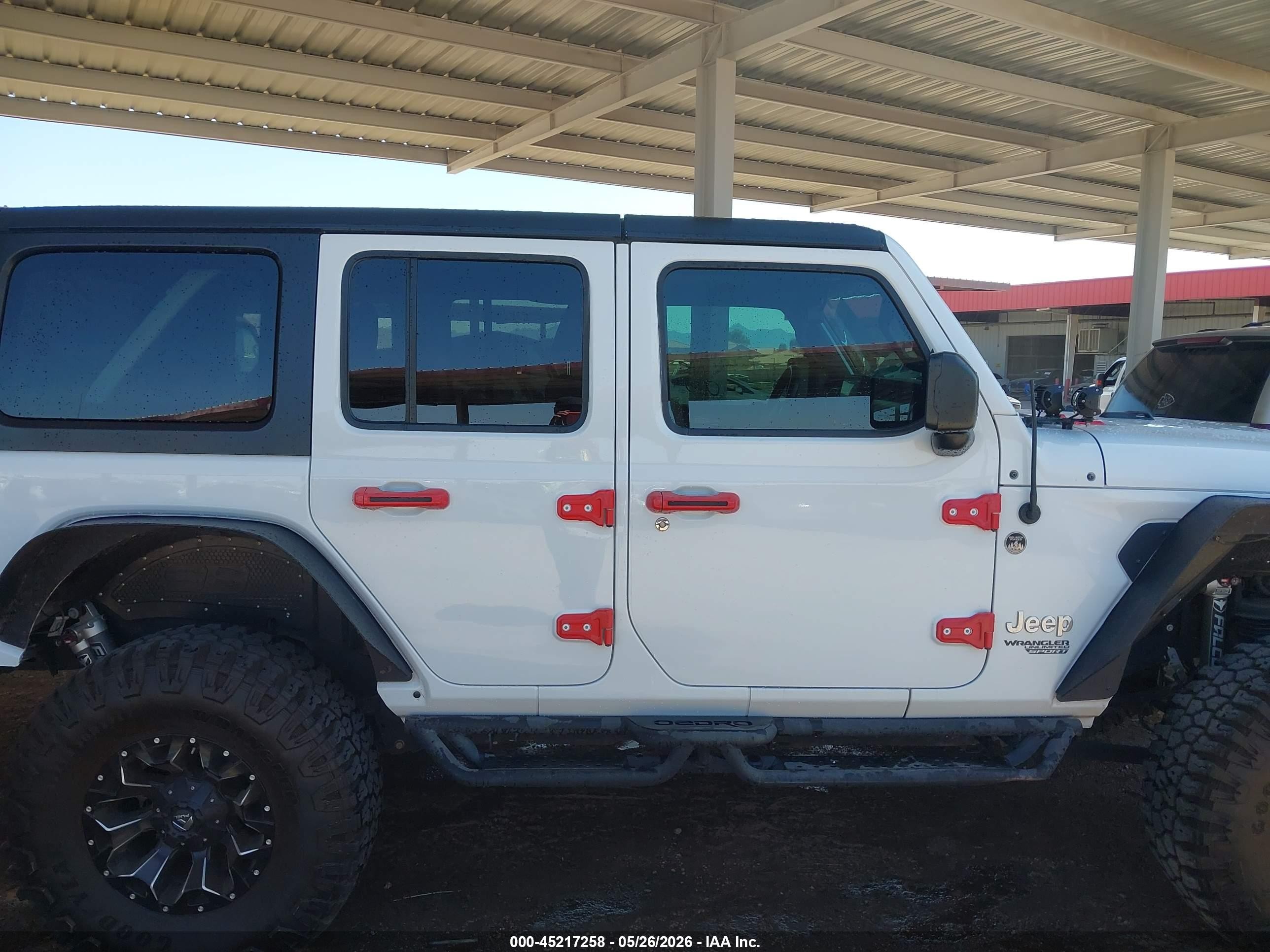 2019 Jeep Wrangler Unlimited Sport S 4x4 White vin: 1C4HJXDN8KW670930