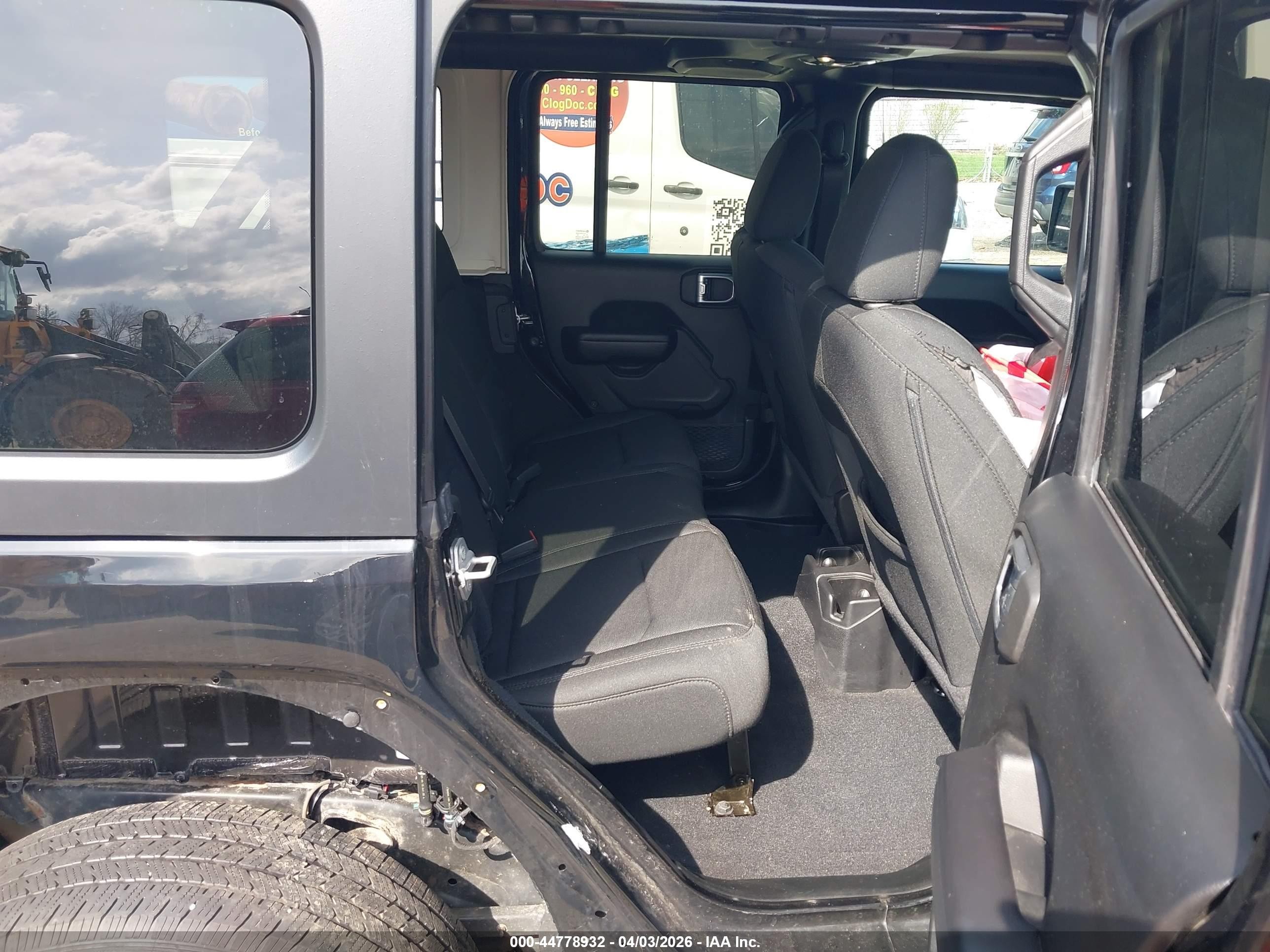 2020 Jeep Wrangler Unlimited Sport S 4x4 Black vin: 1C4HJXDN8LW166458