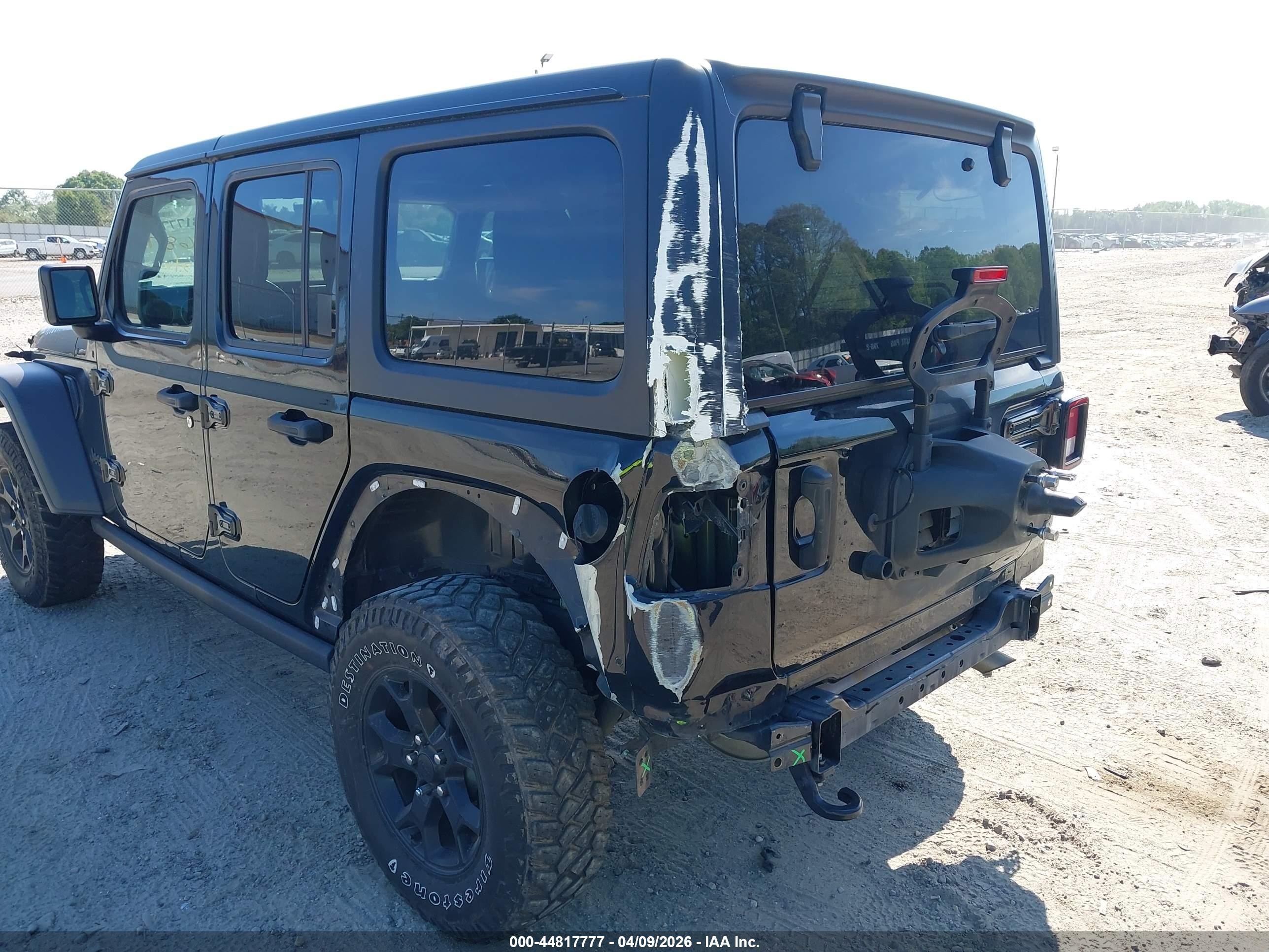 2021 Jeep Wrangler Unlimited Willys 4x4 Black vin: 1C4HJXDN8MW816875