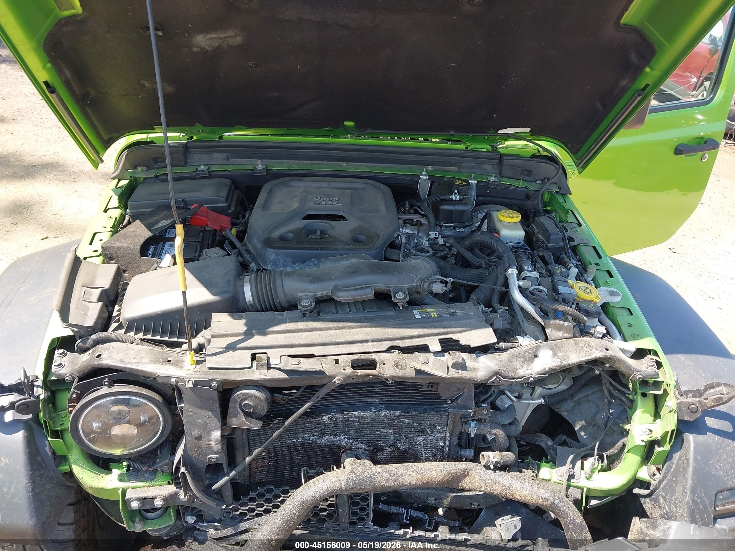 2018 Jeep Wrangler Unlimited Sport 4x4 Green vin: 1C4HJXDN9JW297198