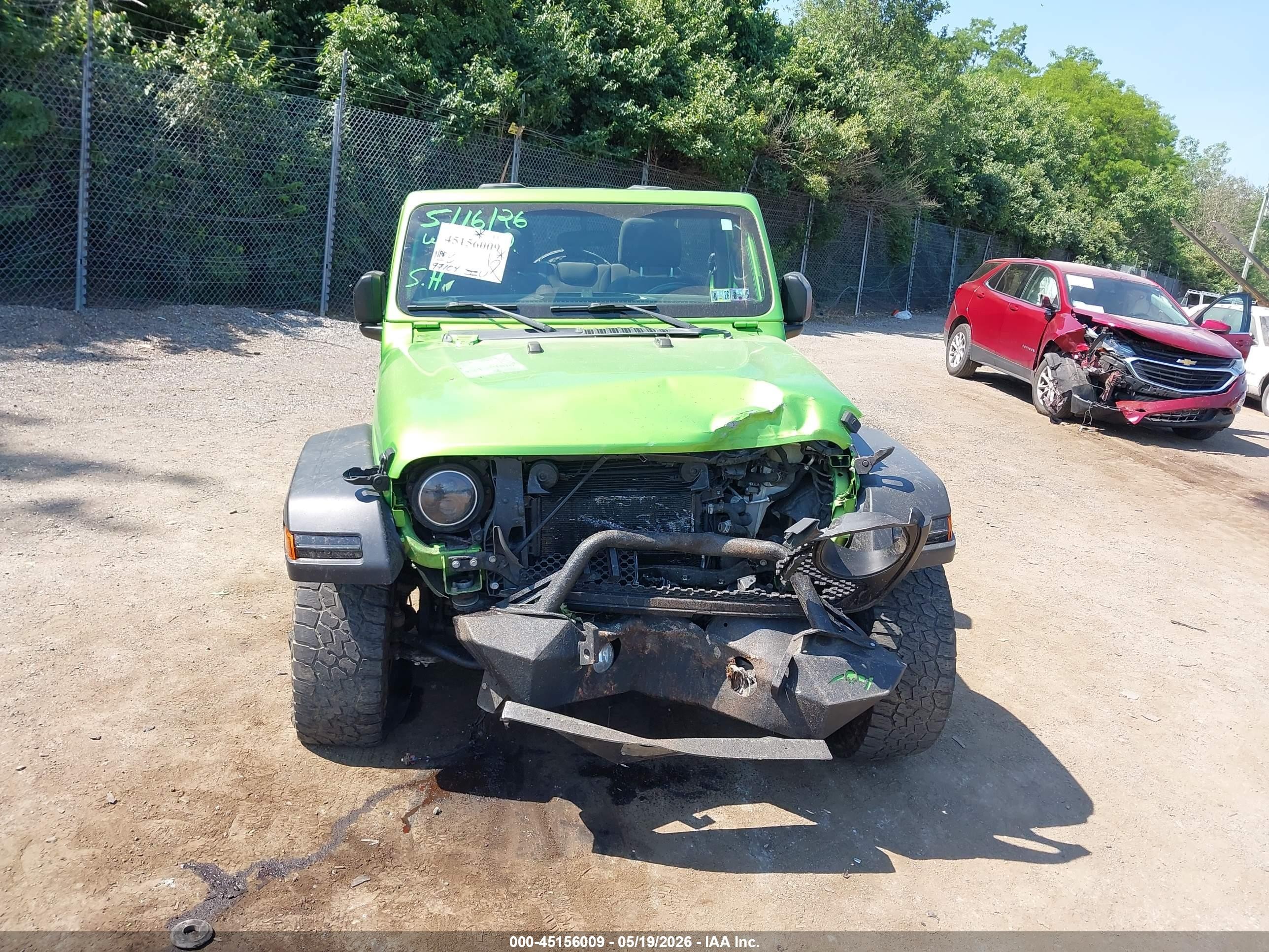 2018 Jeep Wrangler Unlimited Sport 4x4 Green vin: 1C4HJXDN9JW297198
