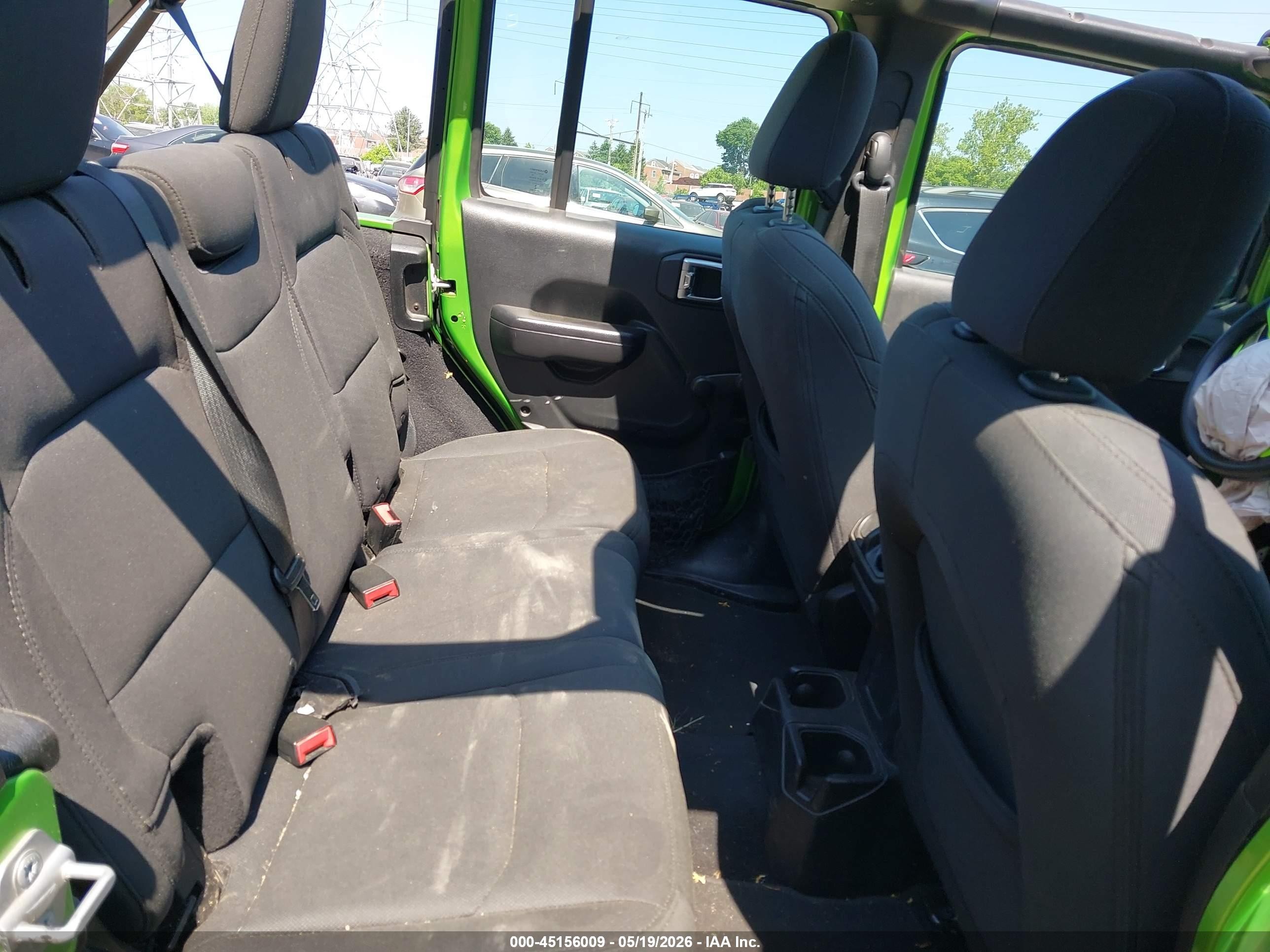 2018 Jeep Wrangler Unlimited Sport 4x4 Green vin: 1C4HJXDN9JW297198