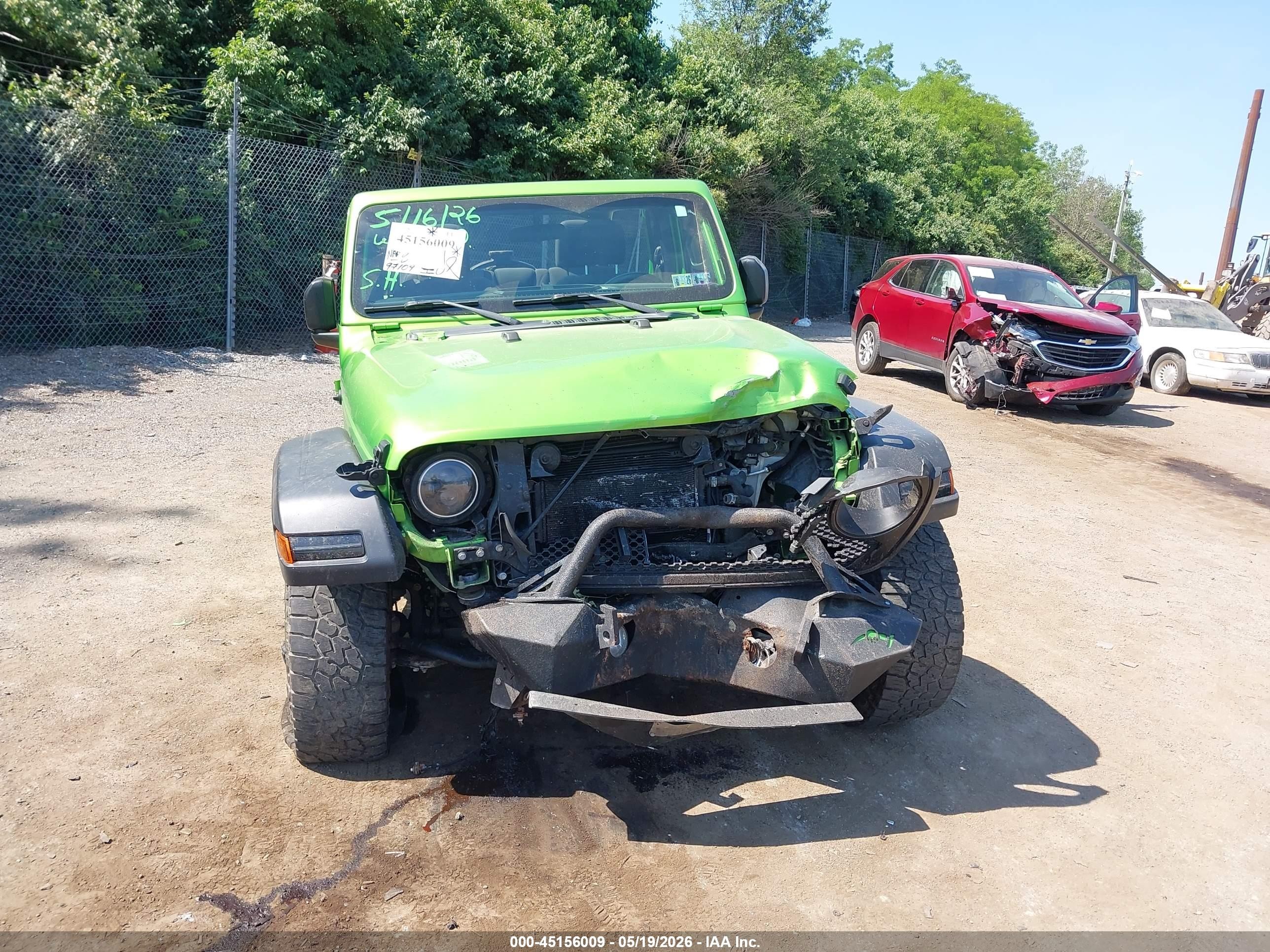 2018 Jeep Wrangler Unlimited Sport 4x4 Green vin: 1C4HJXDN9JW297198