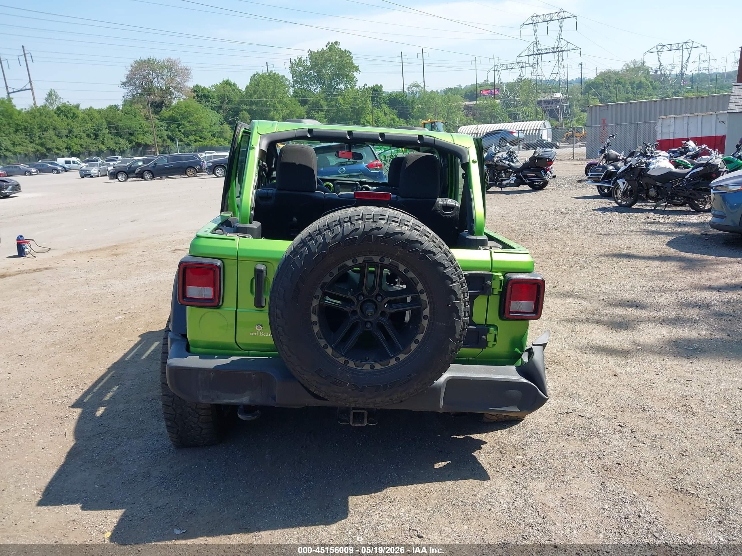 2018 Jeep Wrangler Unlimited Sport 4x4 Green vin: 1C4HJXDN9JW297198