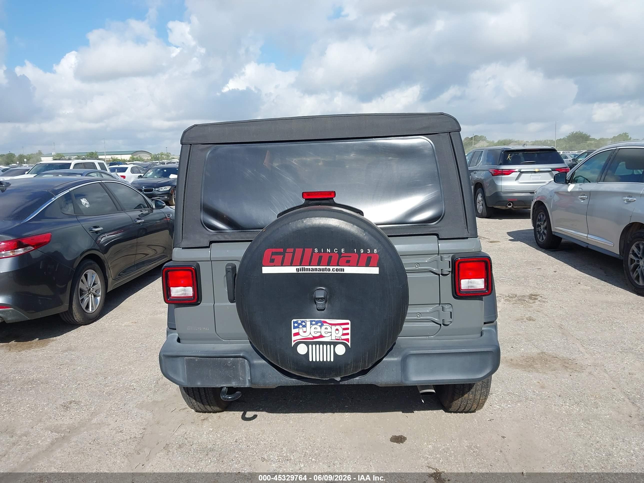 2021 Jeep Wrangler Unlimited Sport S 4x4 Серый vin: 1C4HJXDN9MW509148