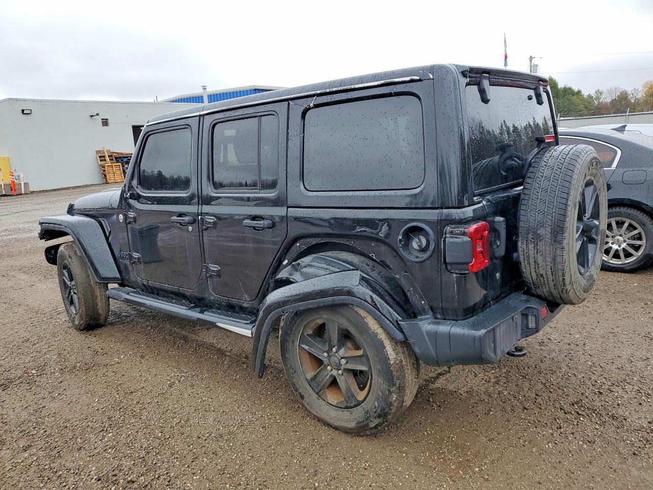 2020 Jeep Wrangler Unlimited Sahara Black vin: 1C4HJXEG1LW155060