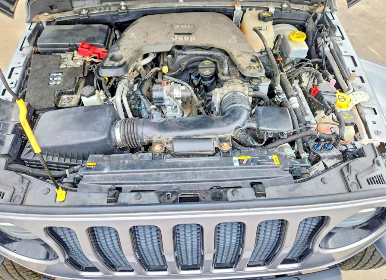 2021 Jeep Wrangler Unlimited Sahara Серебряный vin: 1C4HJXEG5MW659306