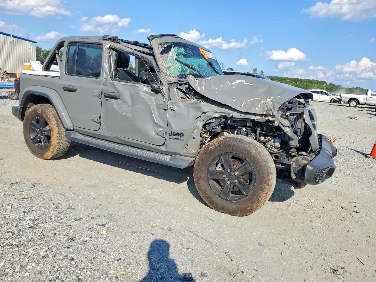 2021 Jeep Wrangler Unlimited Sahara Gray vin: 1C4HJXEG6MW668242