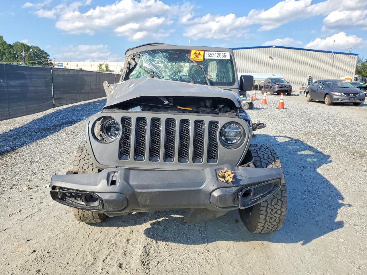 2021 Jeep Wrangler Unlimited Sahara Gray vin: 1C4HJXEG6MW668242