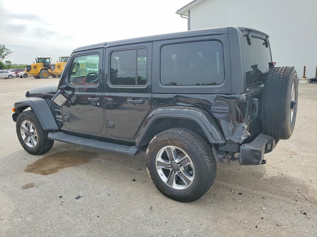 2021 Jeep Wrangler Unlimited Sahara Black vin: 1C4HJXEGXMW637558