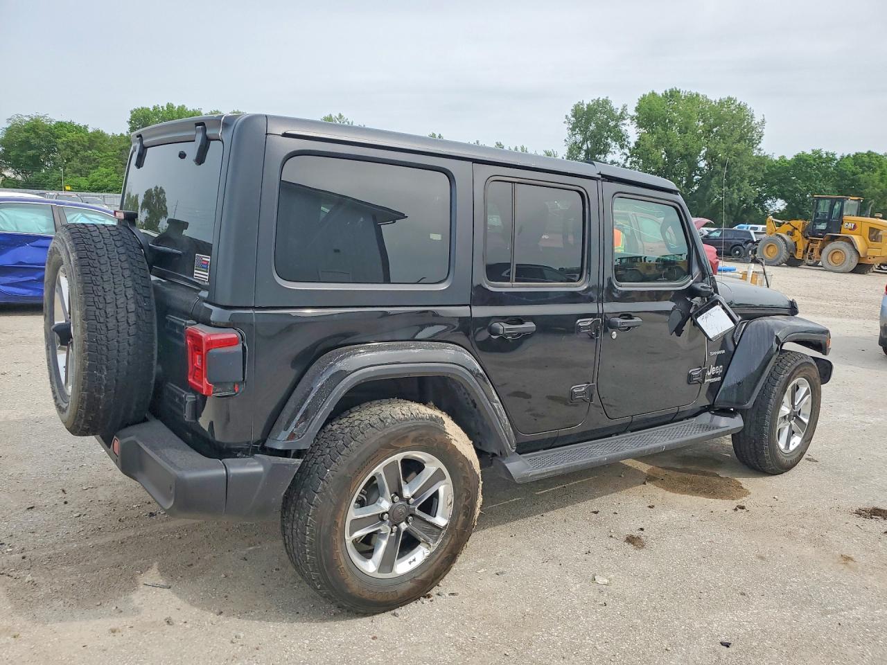 2021 Jeep Wrangler Unlimited Sahara Black vin: 1C4HJXEGXMW637558