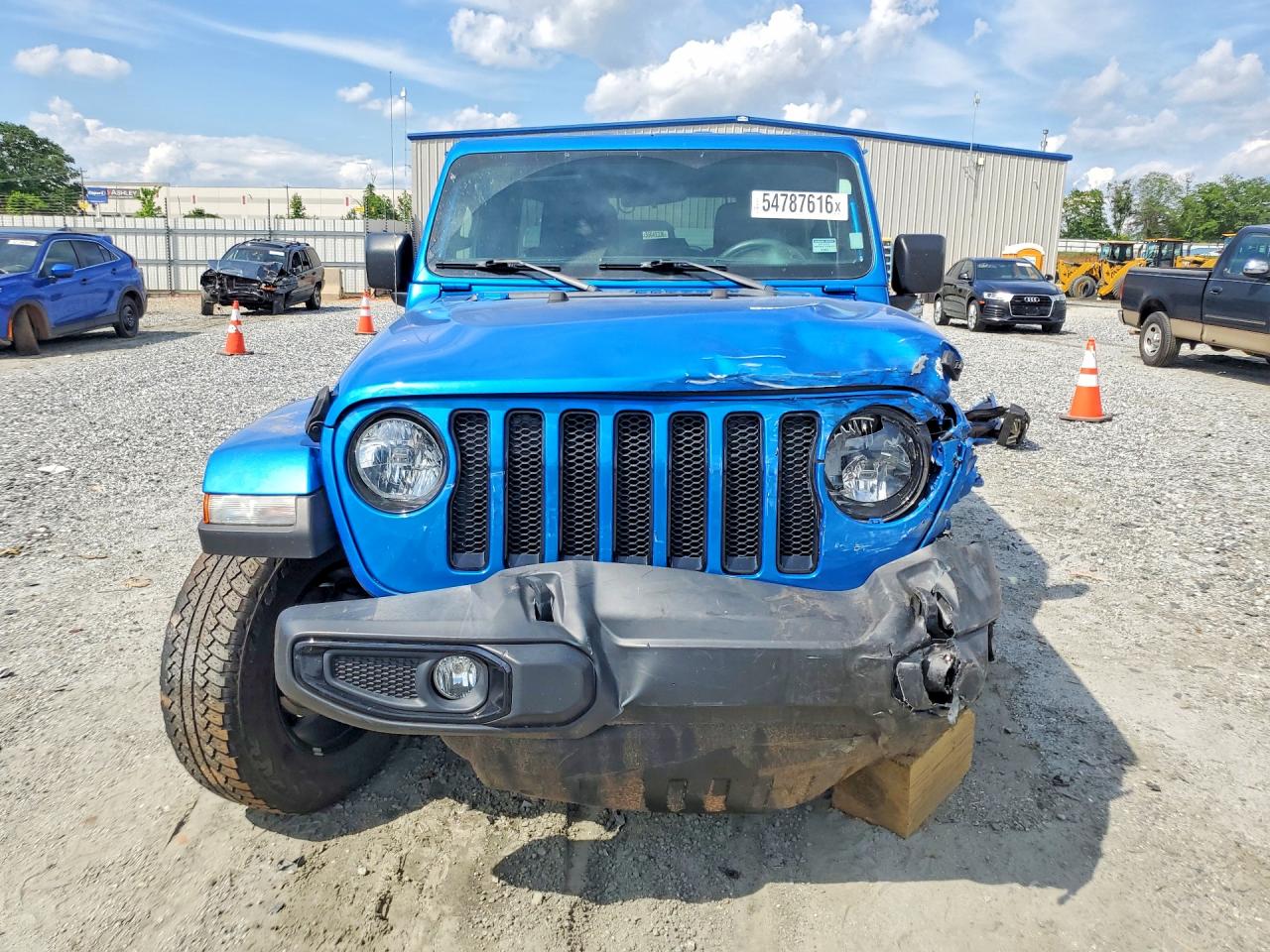 2021 Jeep Wrangler Unlimited Sahara Blue vin: 1C4HJXEN2MW731545