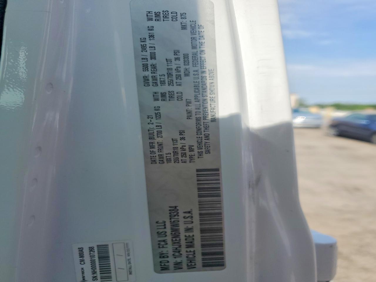 2021 Jeep Wrangler Unlimited Sahara White vin: 1C4HJXEN6MW679384