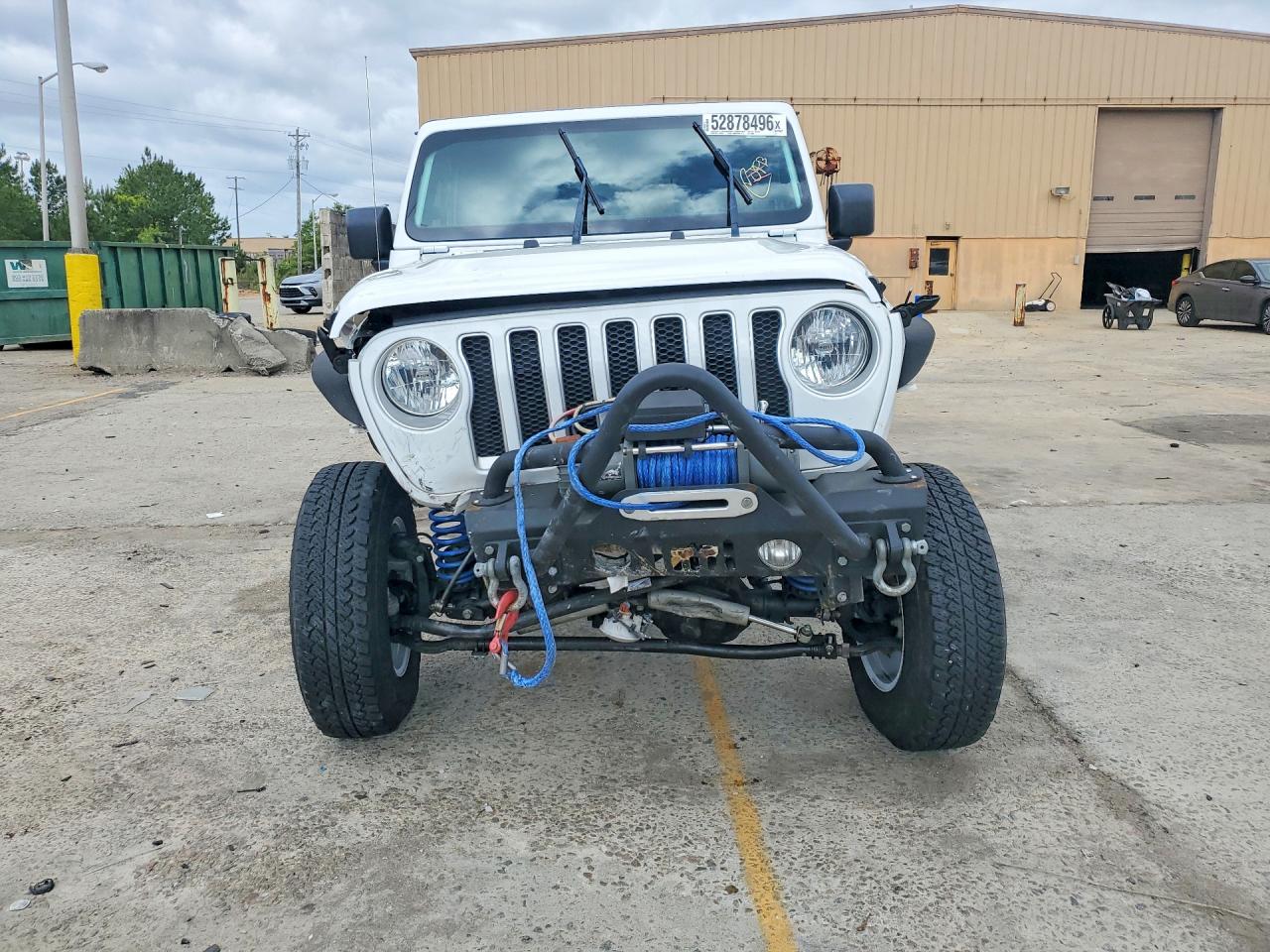 2021 Jeep Wrangler Unlimited Sahara White vin: 1C4HJXEN6MW679384