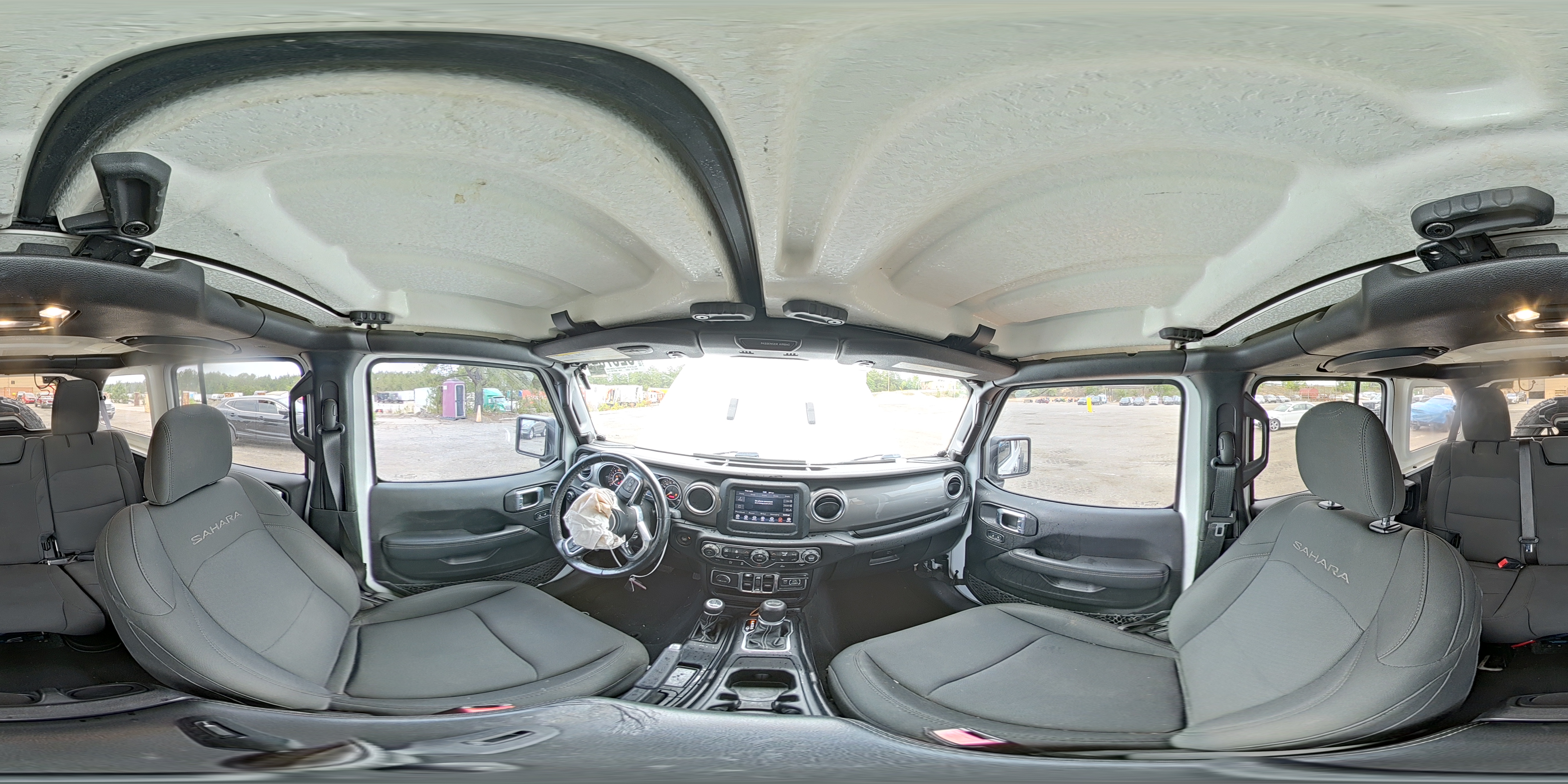 2021 Jeep Wrangler Unlimited Sahara White vin: 1C4HJXEN6MW679384