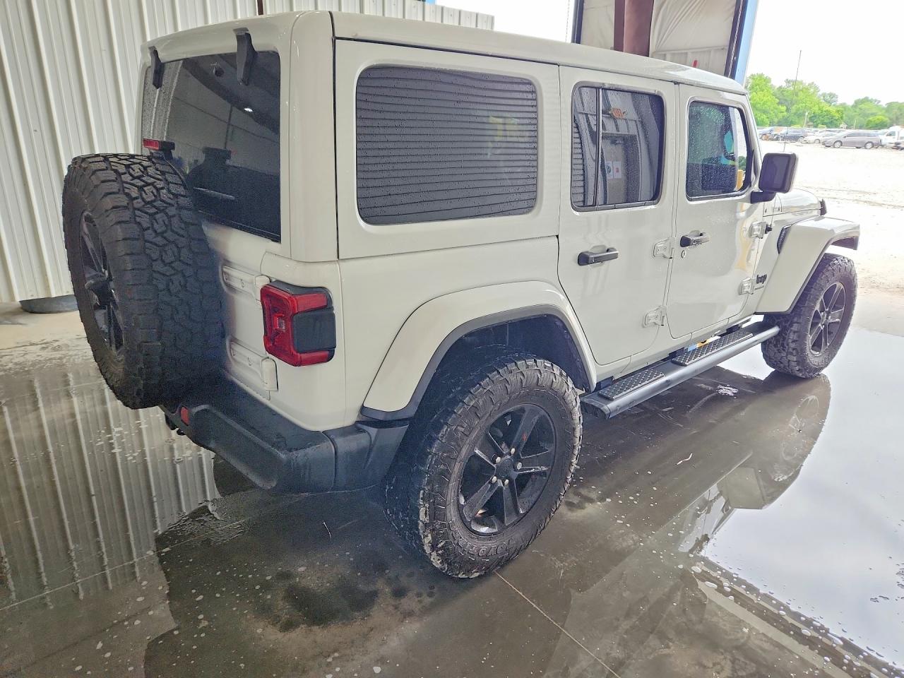 2023 Jeep Wrangler Sahara White vin: 1C4HJXEN8PW636461