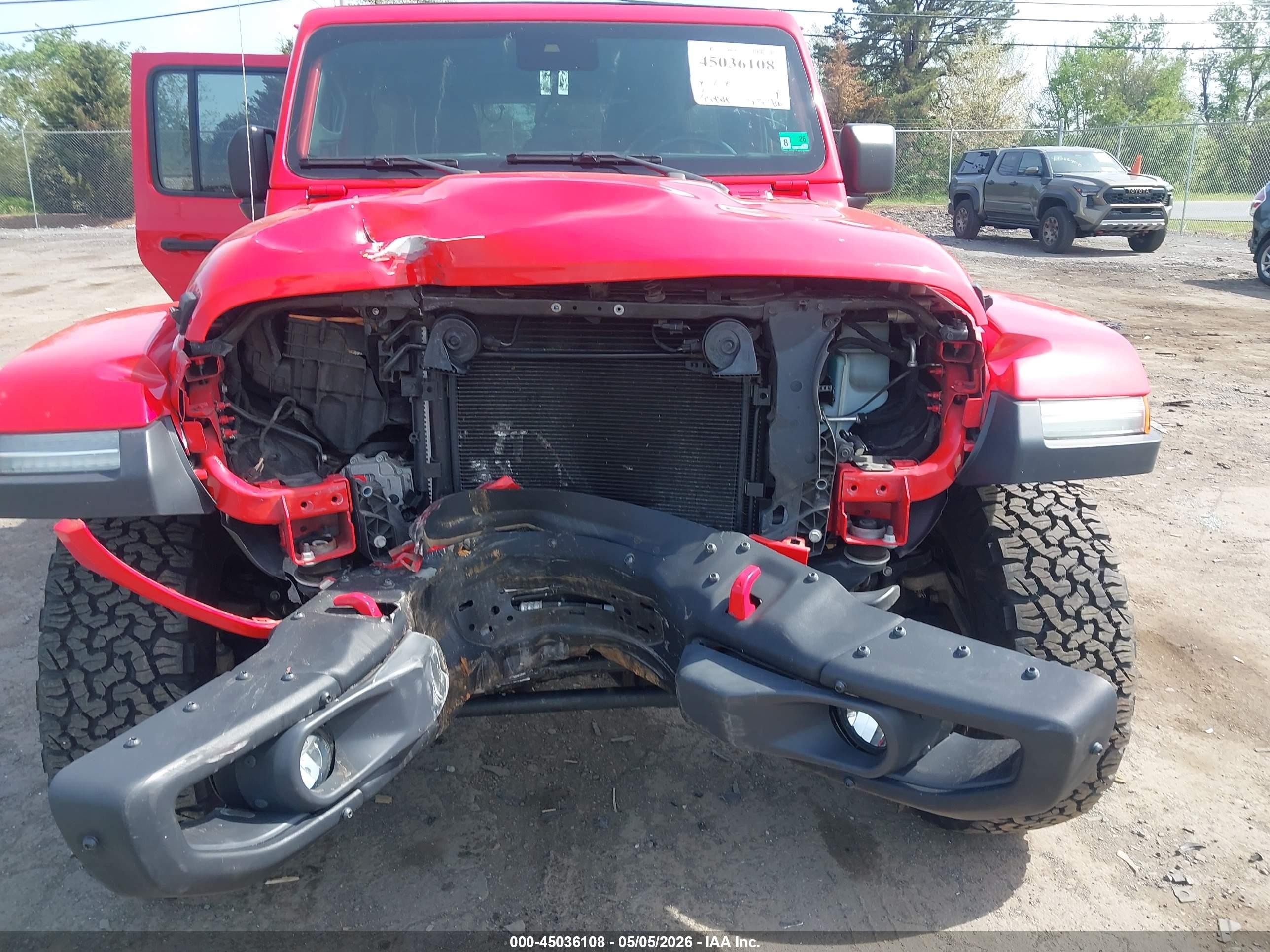 2020 Jeep Wrangler Unlimited Rubicon 4x4 Красный vin: 1C4HJXFG0LW312995