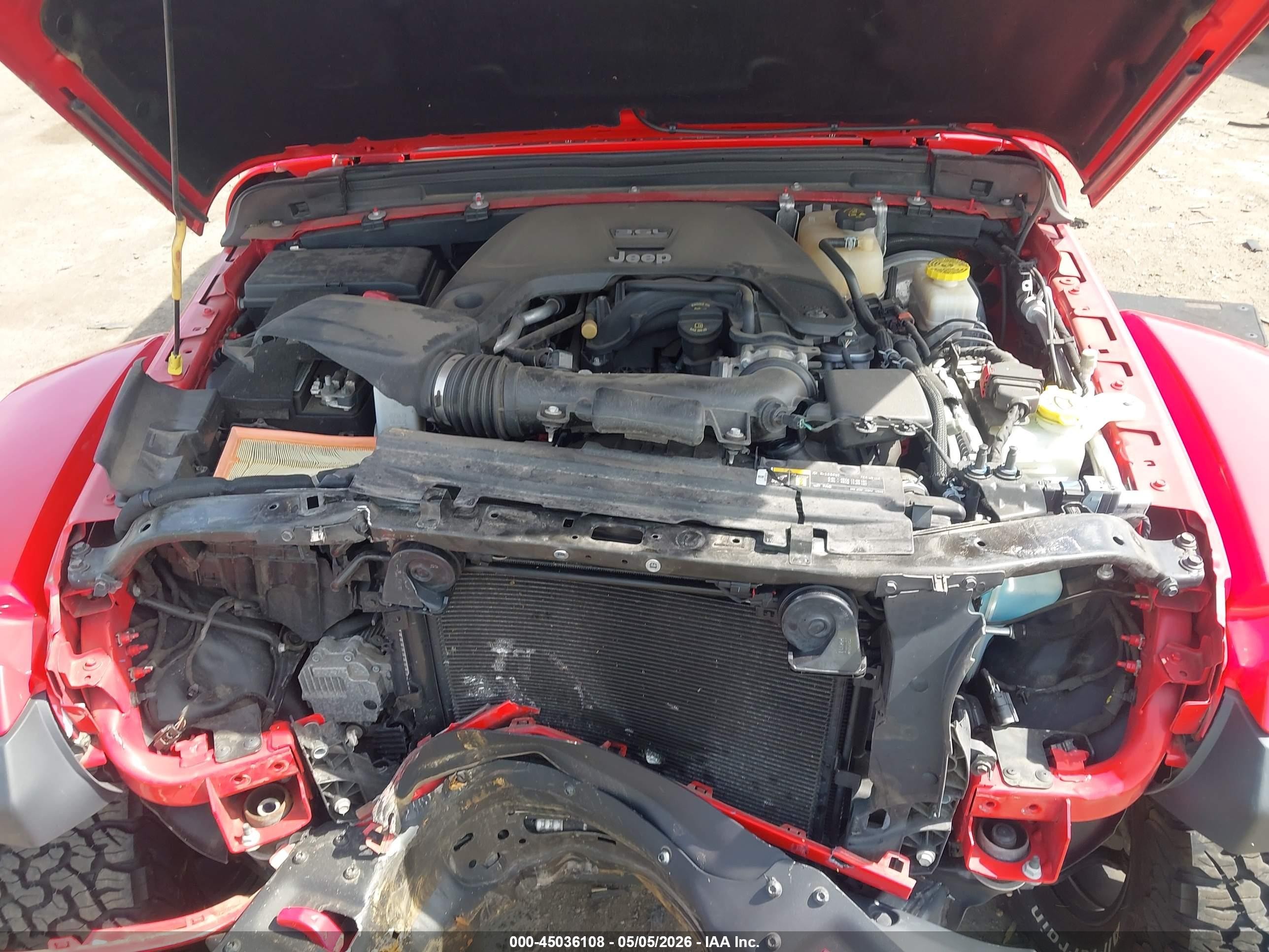 2020 Jeep Wrangler Unlimited Rubicon 4x4 Красный vin: 1C4HJXFG0LW312995