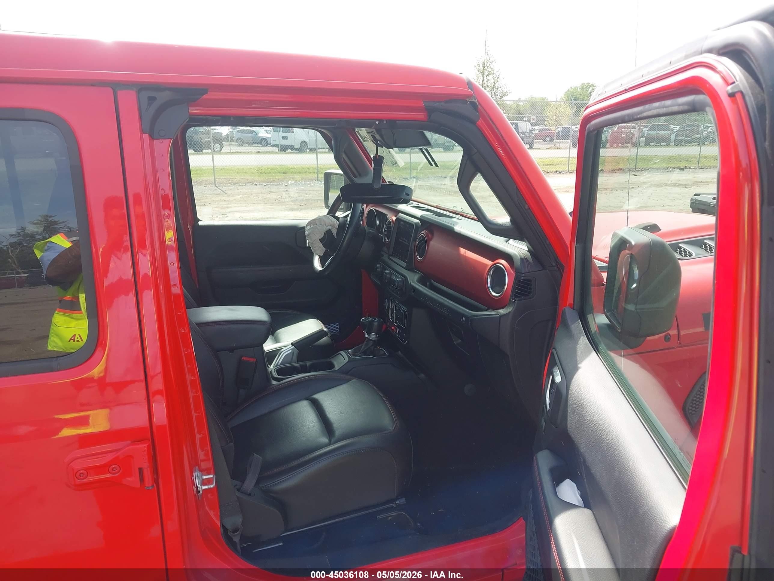 2020 Jeep Wrangler Unlimited Rubicon 4x4 Красный vin: 1C4HJXFG0LW312995