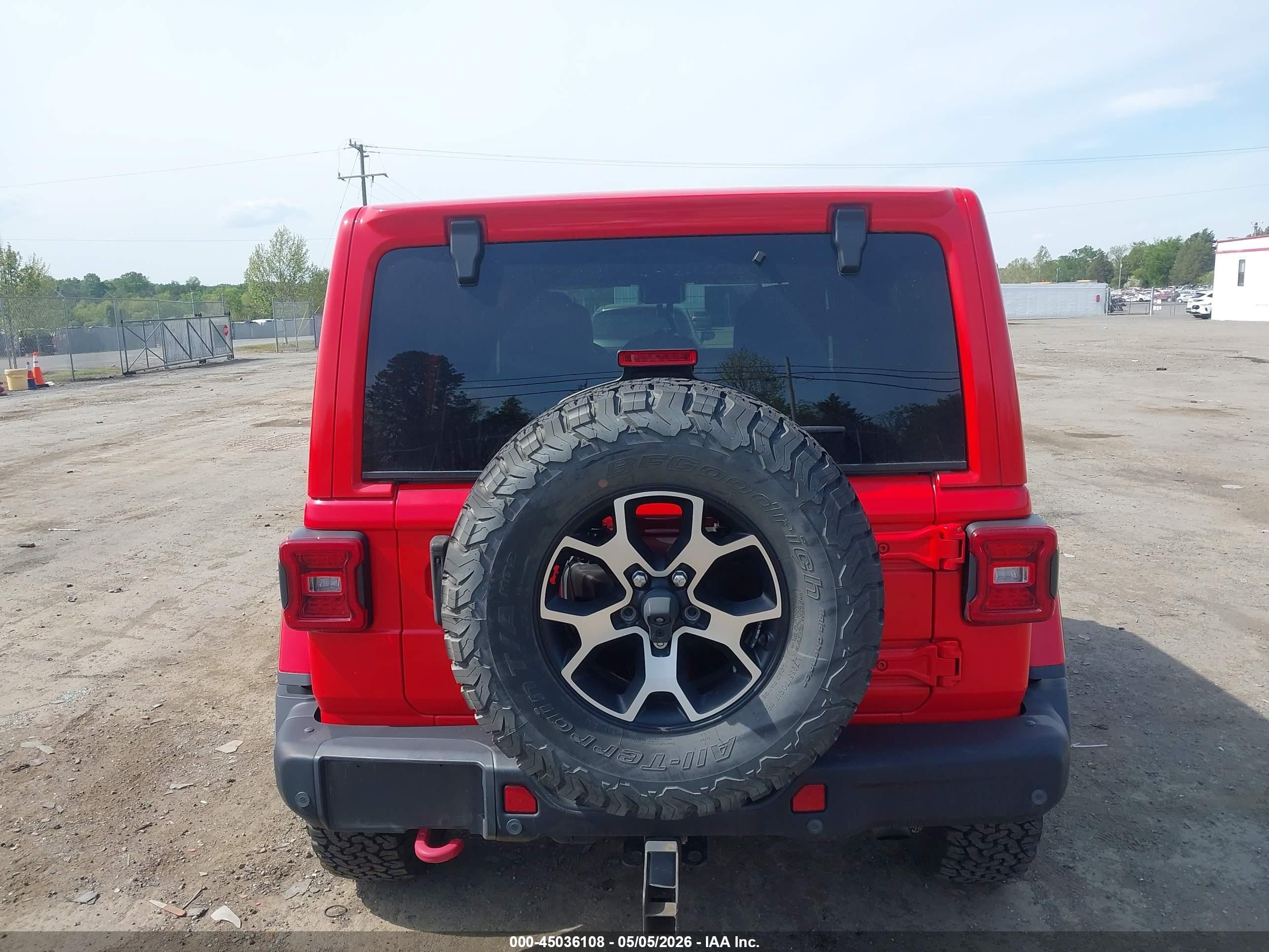 2020 Jeep Wrangler Unlimited Rubicon 4x4 Красный vin: 1C4HJXFG0LW312995