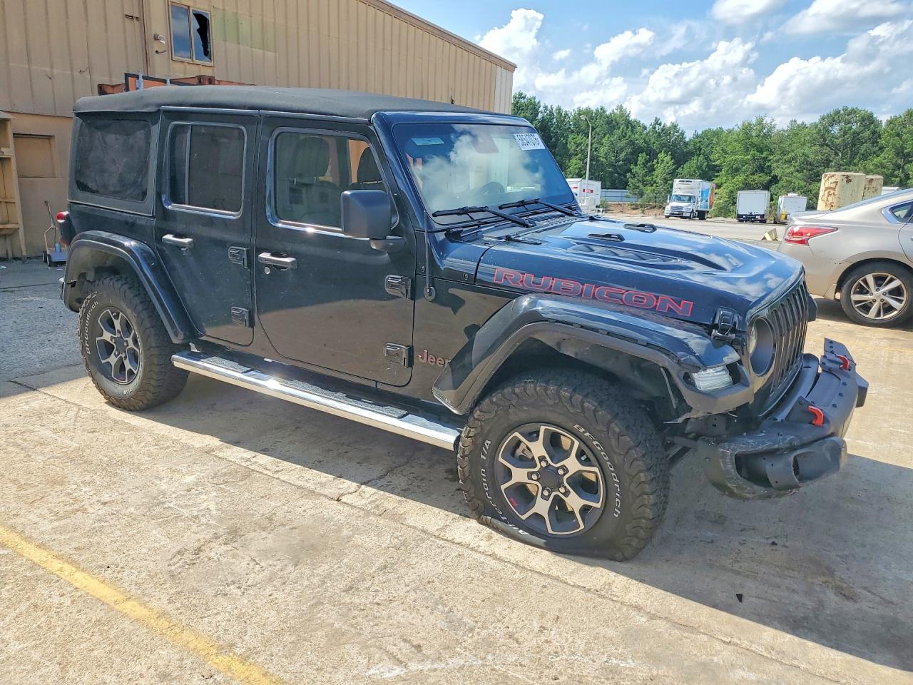 2022 Jeep Wrangler Unlimited Rubicon Black vin: 1C4HJXFG2NW114843